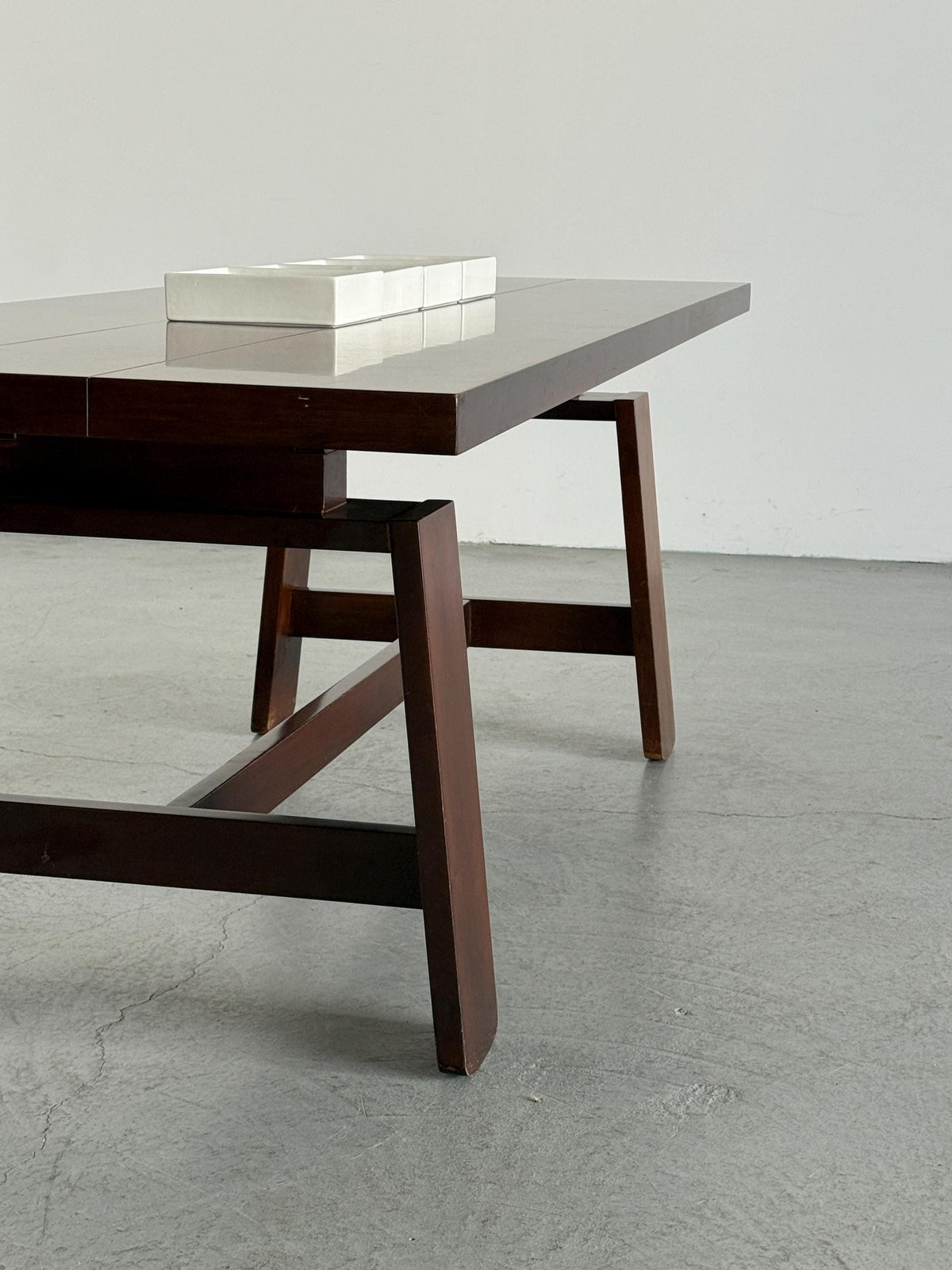 Model 611 Walnut Dining Table by Silvio Coppola for Bernini