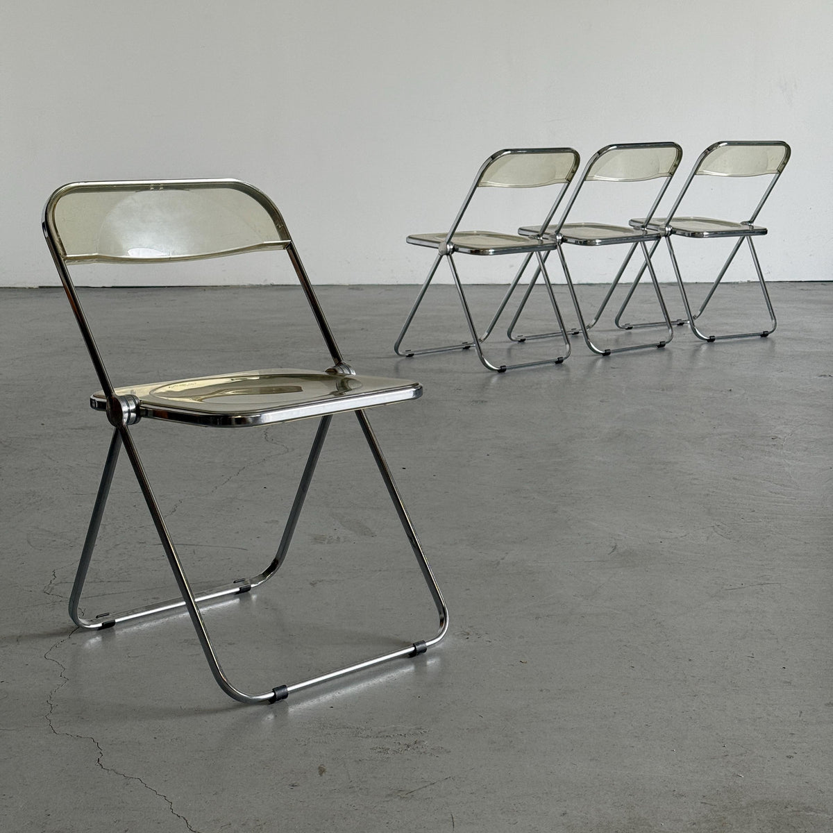 Plia Folding Chairs by Giancarlo Piretti for Anonima Castelli