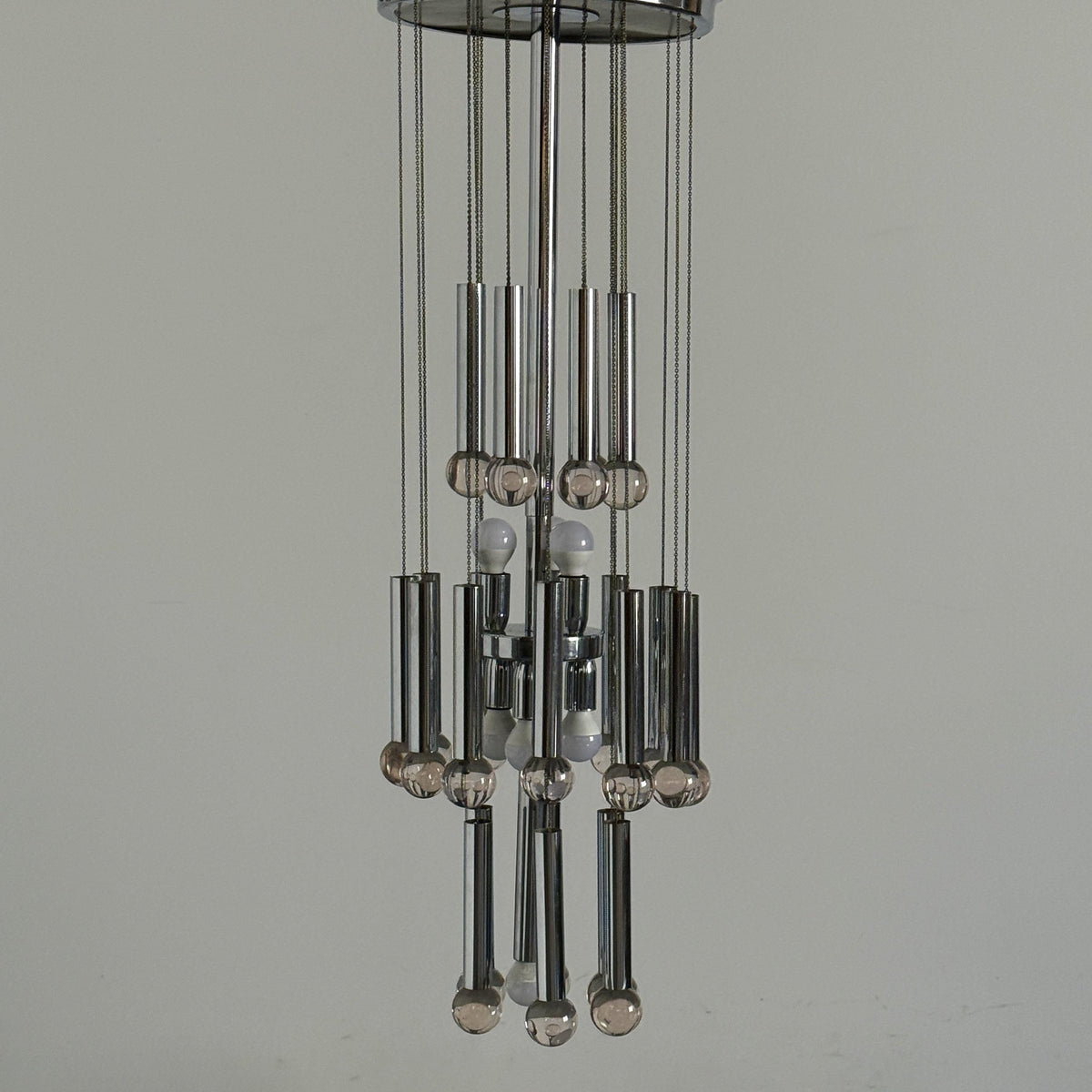 Cascade Chandelier Attributed to Gaetano Sciolari