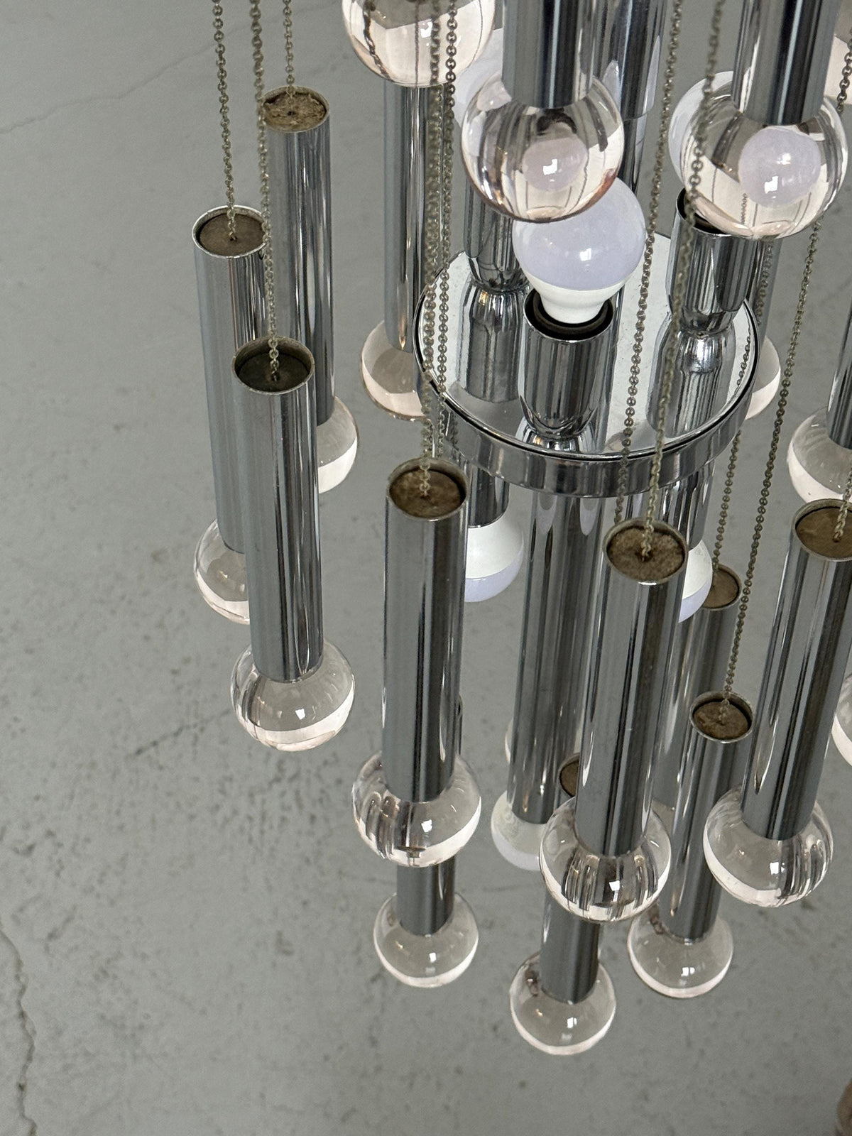 Cascade Chandelier Attributed to Gaetano Sciolari