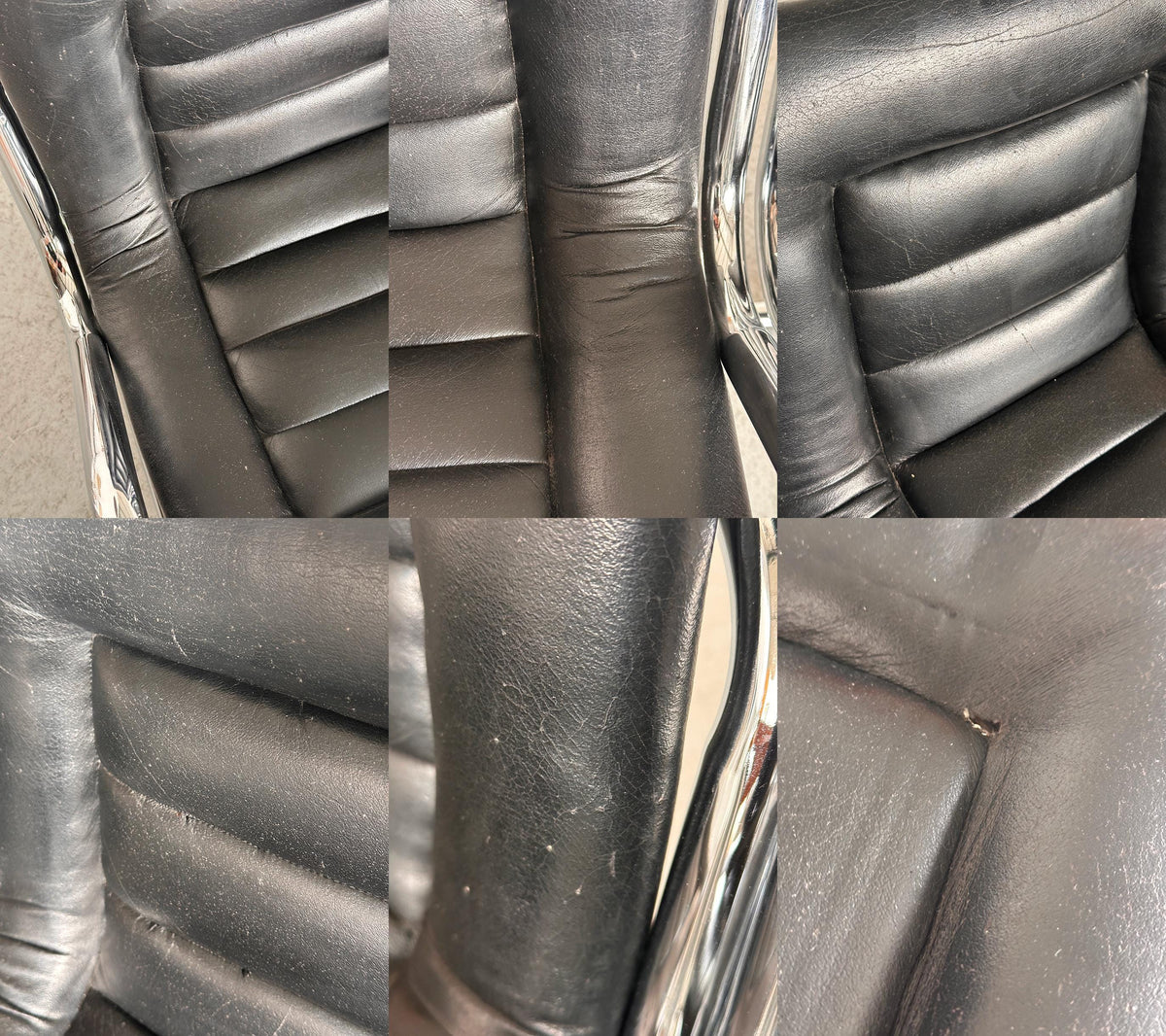 Tubular Chrome Zig-Zag Cantilever Armchair
