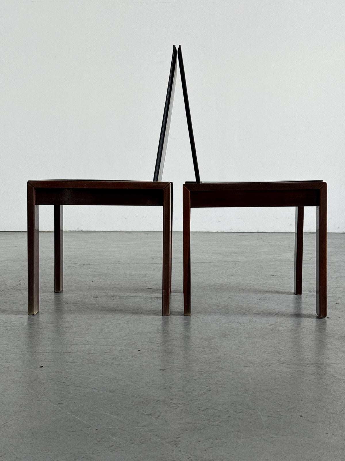 Rosewood & Leather Chair in the Style of Afra & Tobia Scarpa