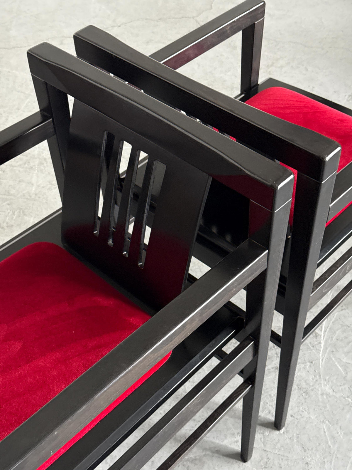 Geometric Armchair in the Style of Josef Hoffmann