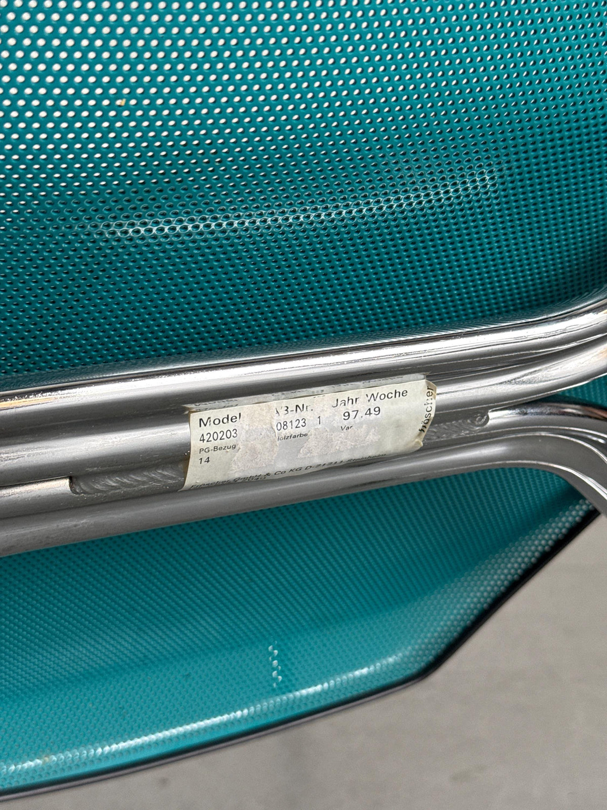 Futuristic Fröscher Sitform Rio Chairs by Hartmut S. Engel