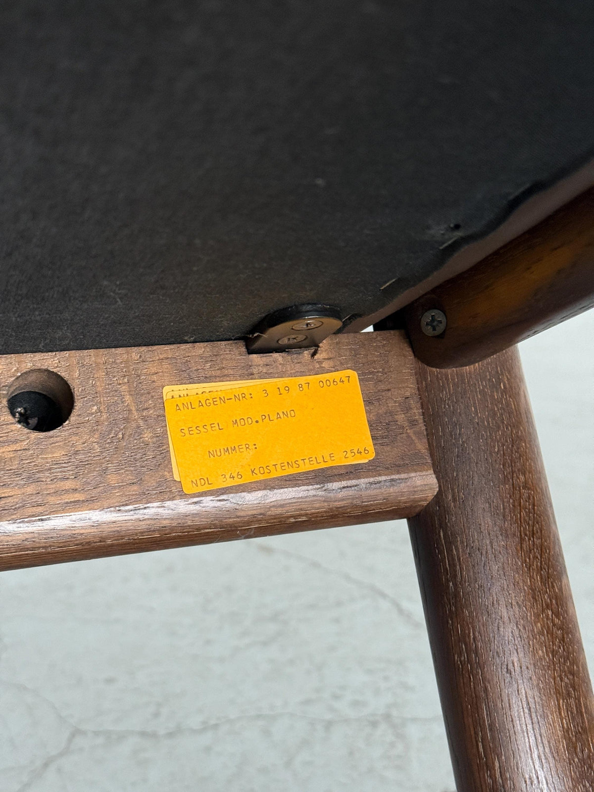 Lübke Plano Armchairs in Solid Wood and Brown Leather