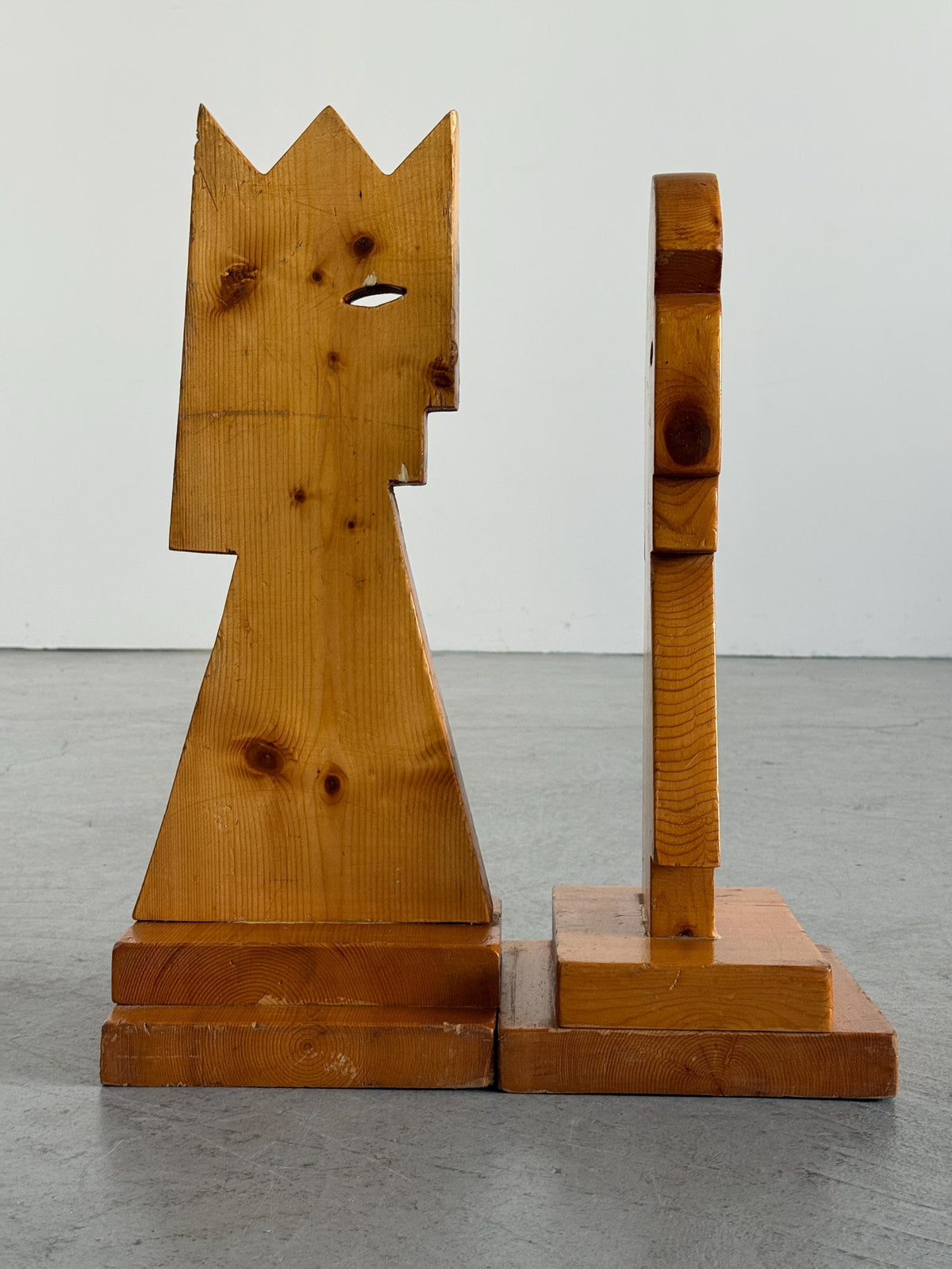 Brutalist Sculptures in Carved Wood