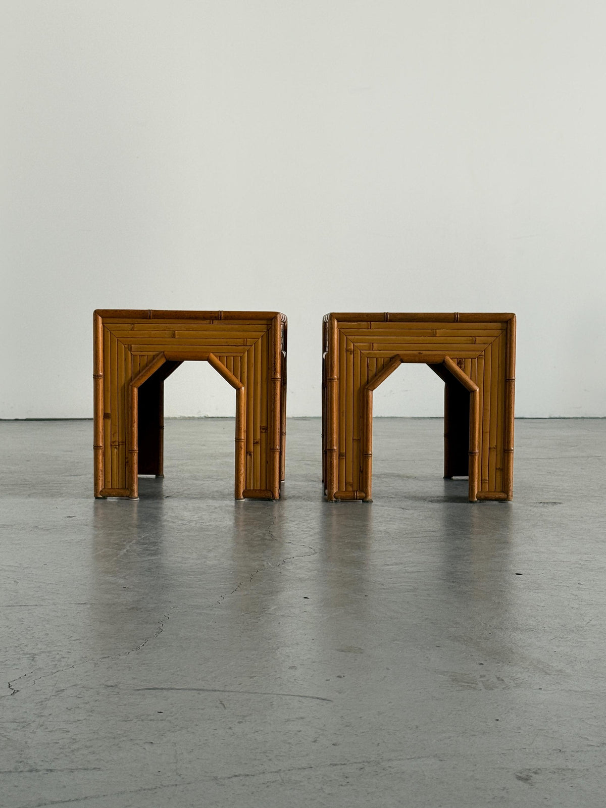 Bamboo Side Tables in Vivai del Sud Style
