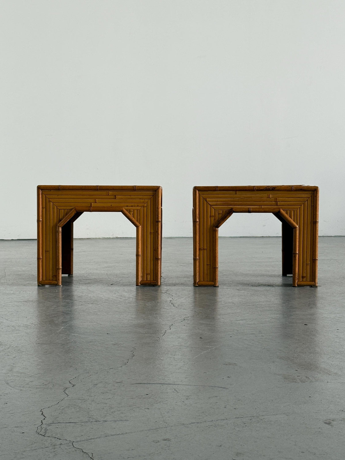 Bamboo Side Tables in Vivai del Sud Style