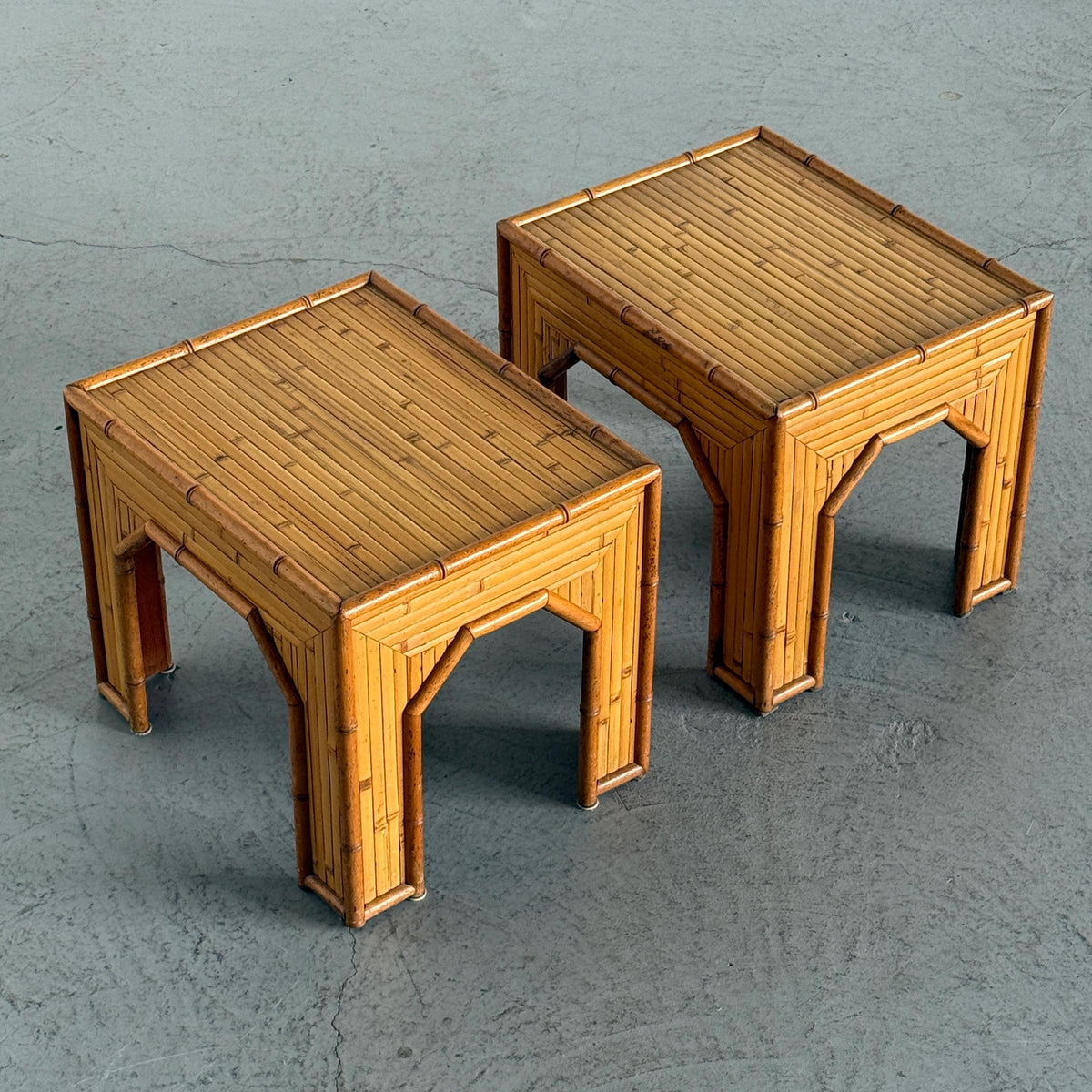 Bamboo Side Tables in Vivai del Sud Style