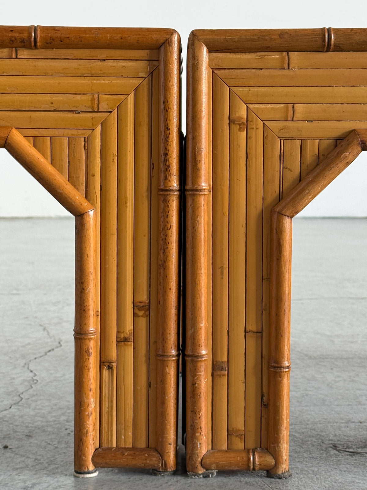 Bamboo Side Tables in Vivai del Sud Style