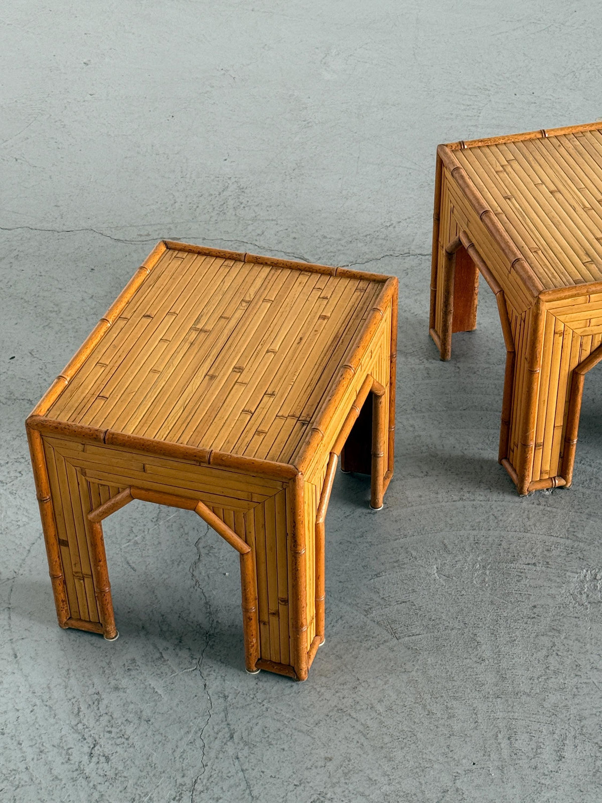 Bamboo Side Tables in Vivai del Sud Style