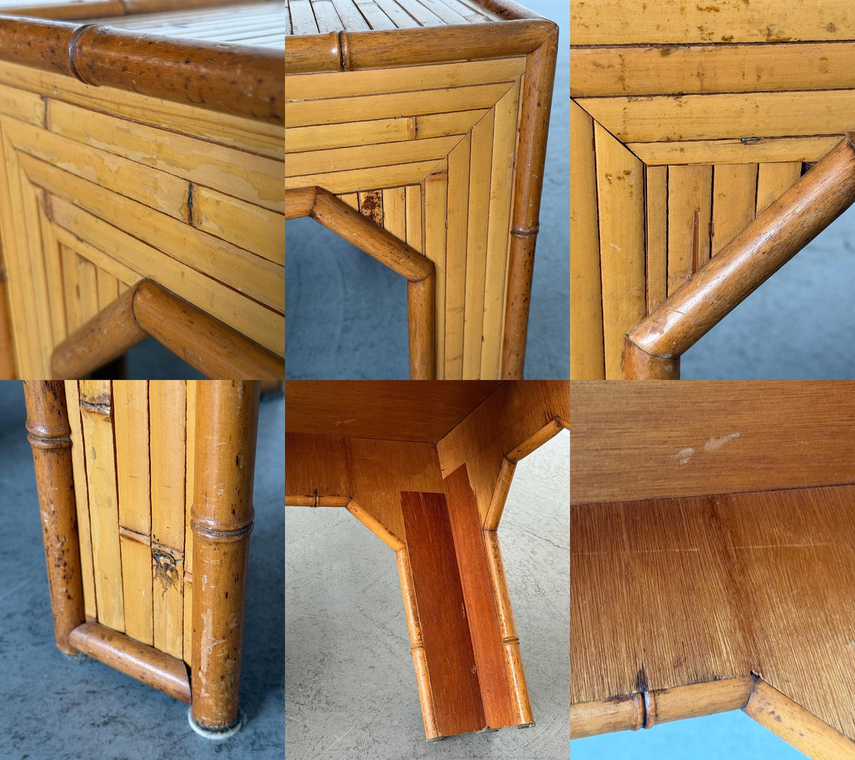 Bamboo Side Tables in Vivai del Sud Style