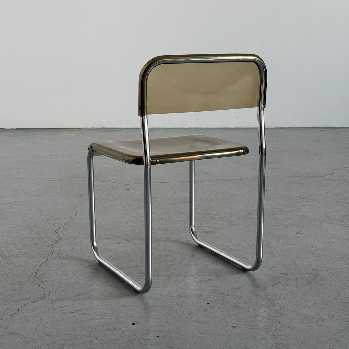 Arc Linea Chair in Translucent Plastic and Chrome