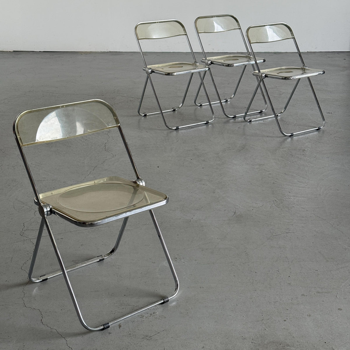 Plia Folding Chairs by Giancarlo Piretti for Anonima Castelli
