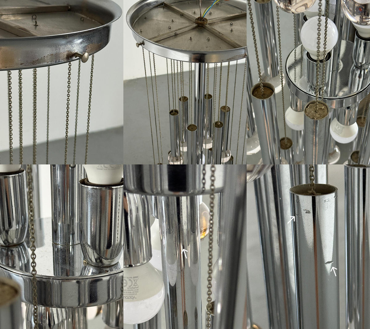 Cascade Chandelier Attributed to Gaetano Sciolari