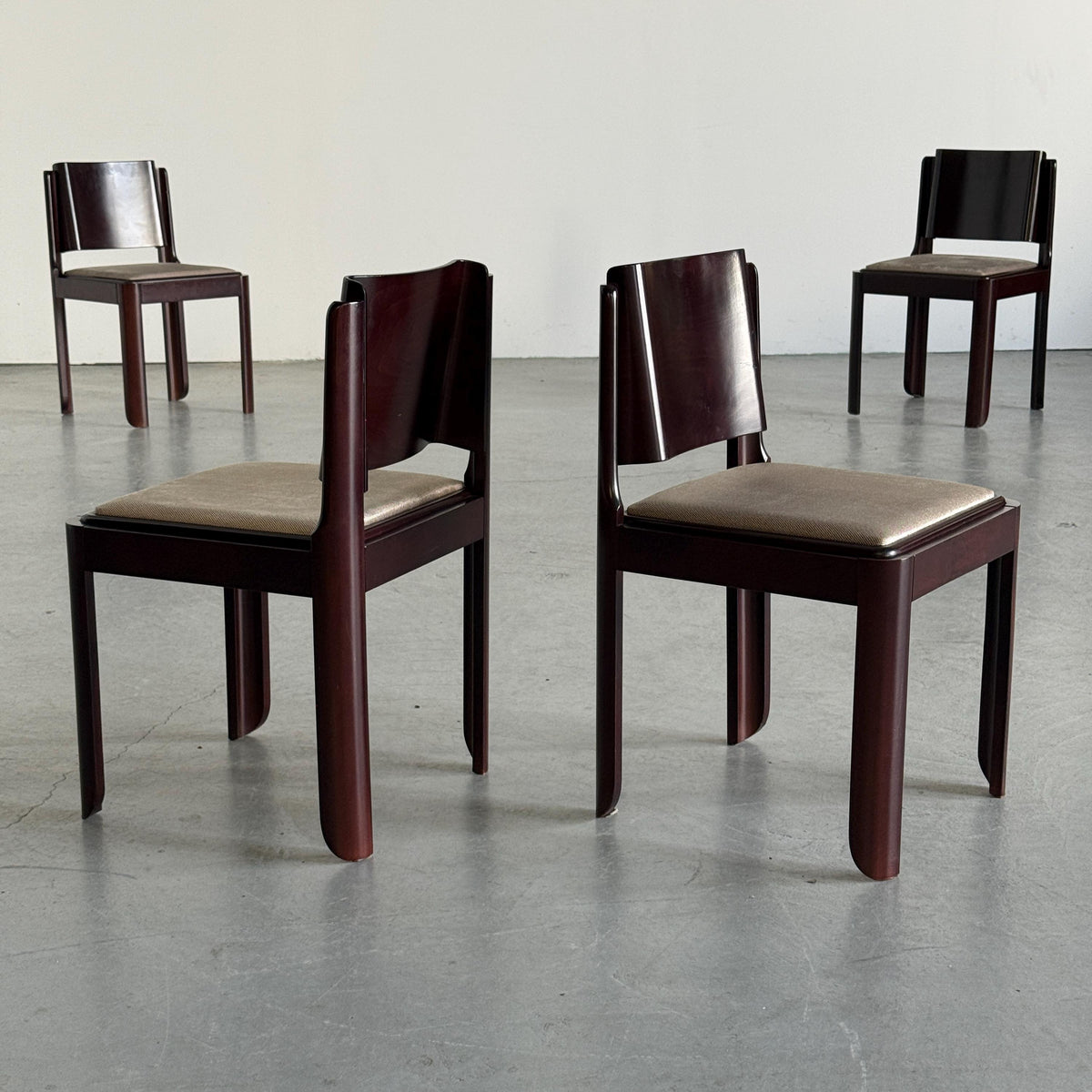 Bentwood Mahogany-Toned Wood Dining Chairs
