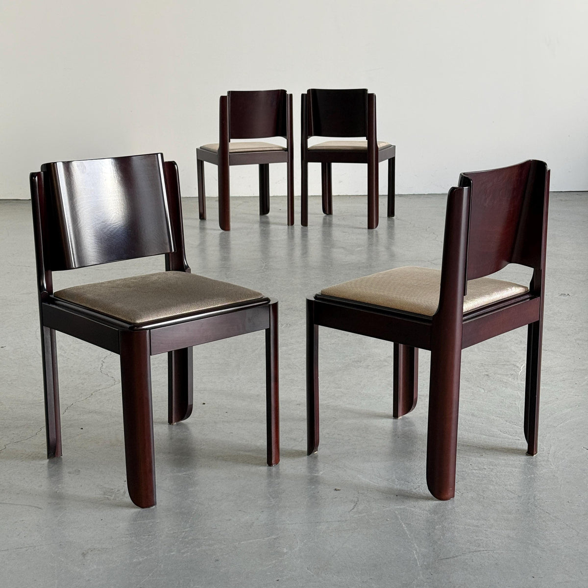 Bentwood Mahogany-Toned Wood Dining Chairs