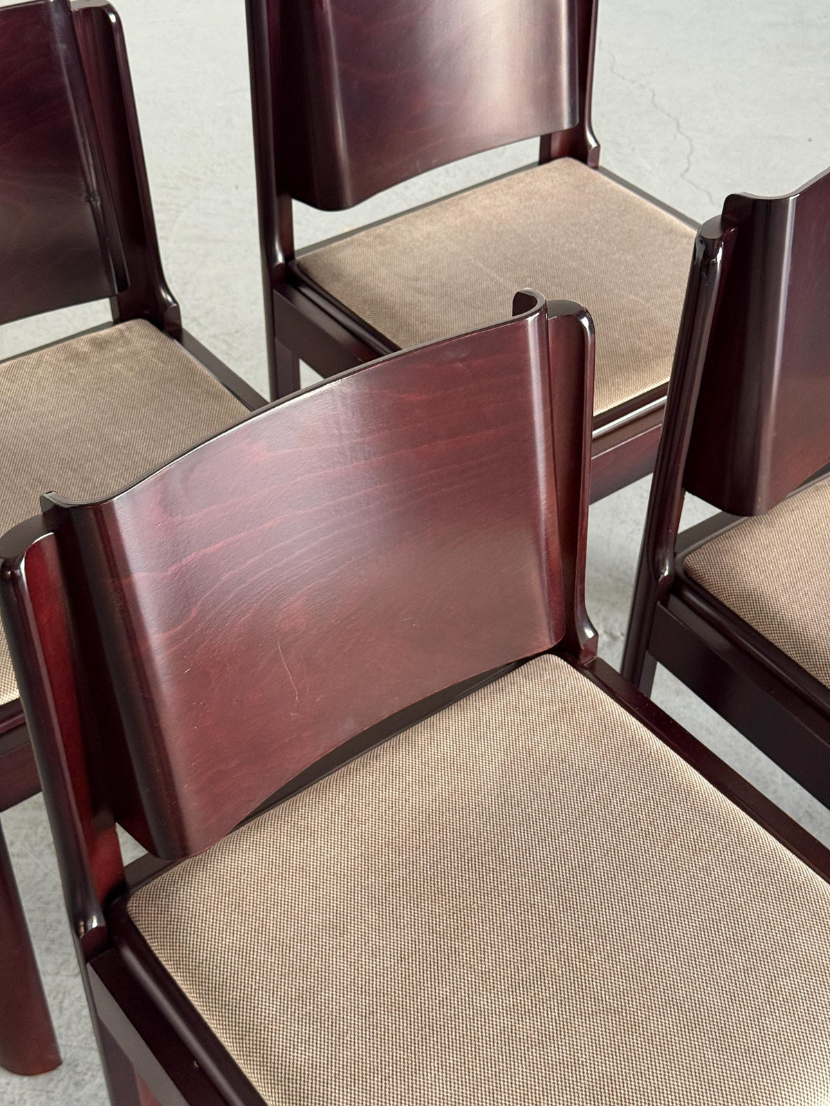 Bentwood Mahogany-Toned Wood Dining Chairs