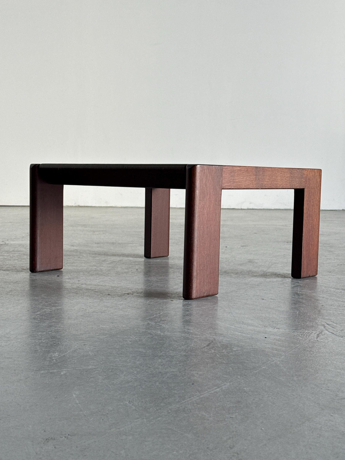 Girsberger Lounge Set in Wood & Brown Leather