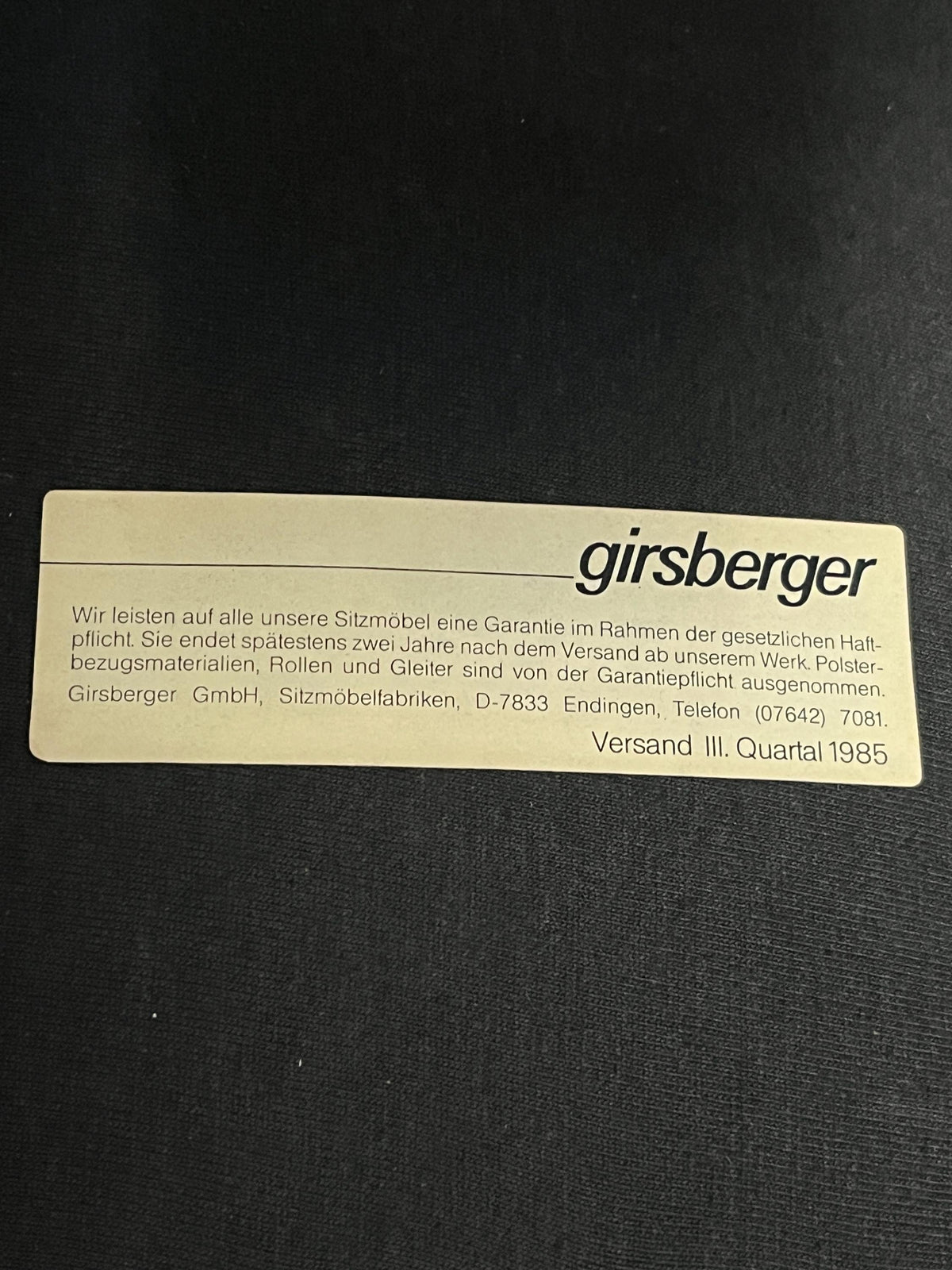 Eurochair Sessel Nr. 5 by Girsberger