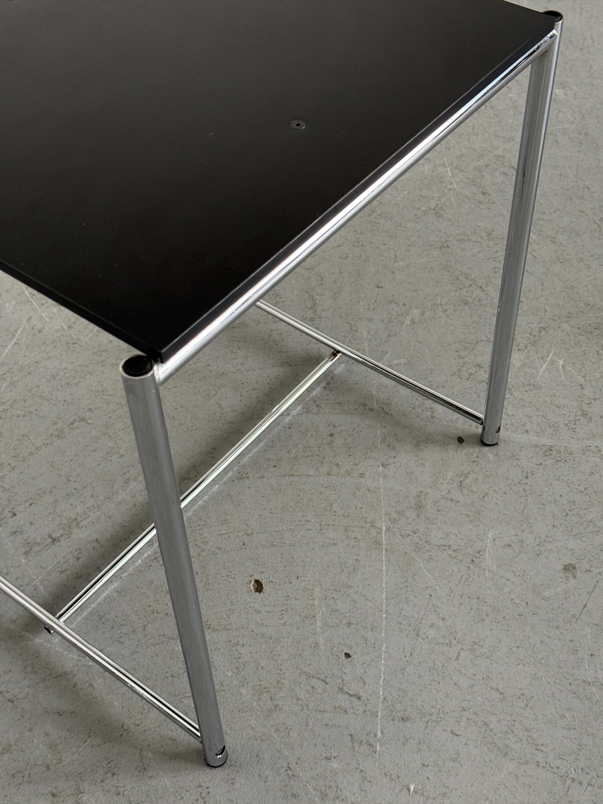 Elegant Chrome Coffee Table Attributed to Alias