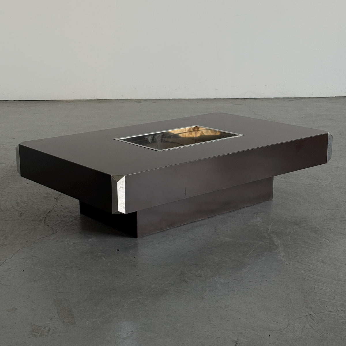 Willy Rizzo Brown Alveo Coffee Table