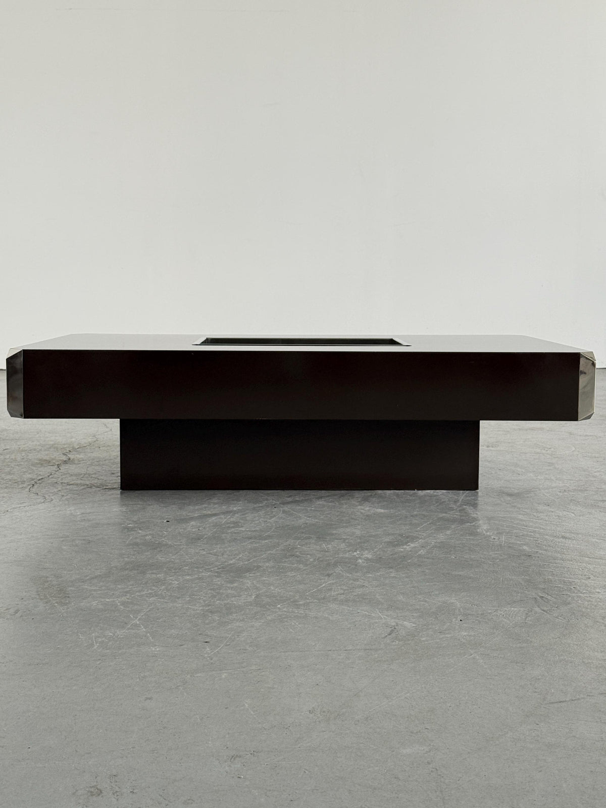 Willy Rizzo Brown Alveo Coffee Table