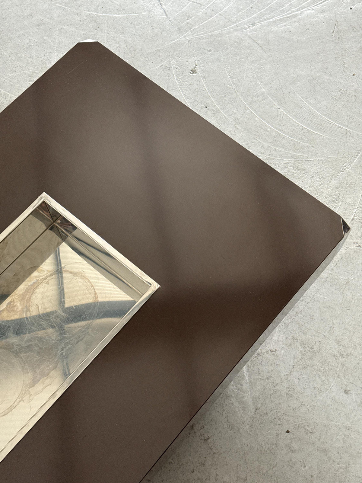 Willy Rizzo Brown Alveo Coffee Table