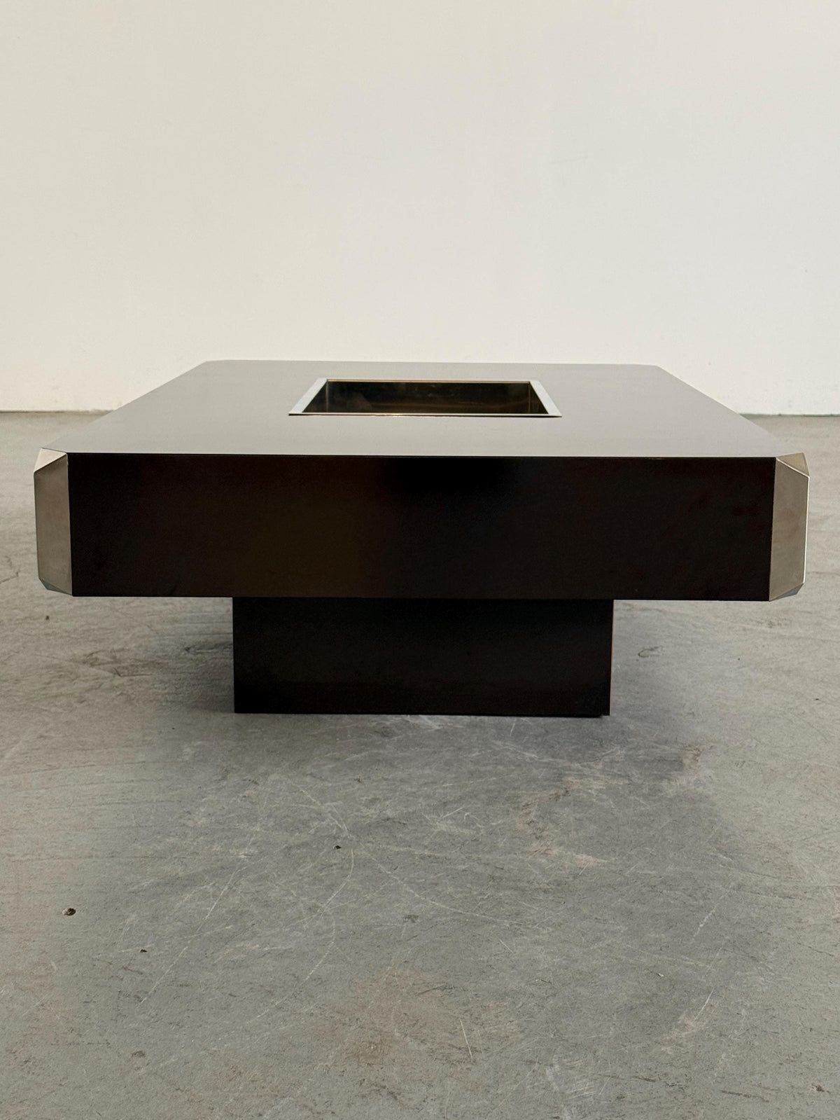 Willy Rizzo Brown Alveo Coffee Table