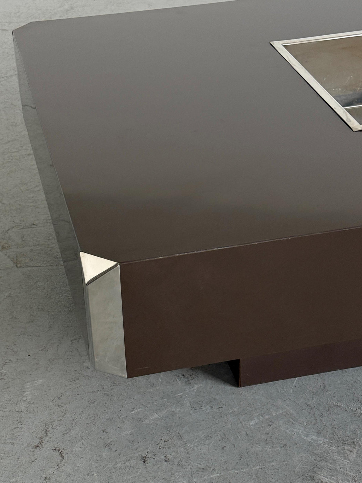 Willy Rizzo Brown Alveo Coffee Table