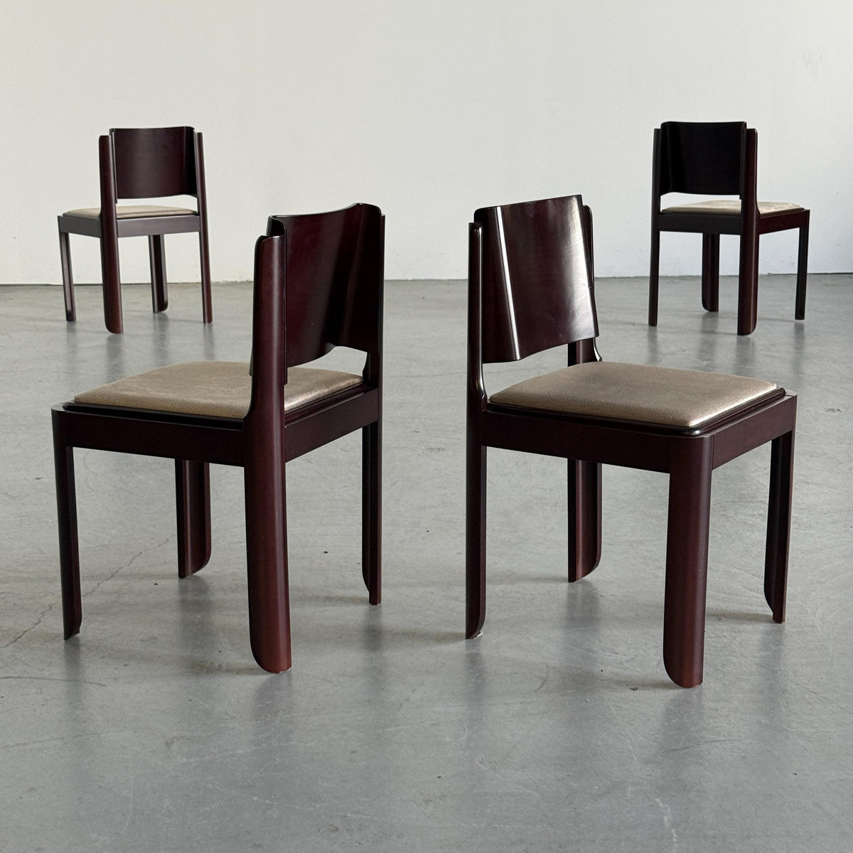 Bentwood Mahogany-Toned Wood Dining Chairs