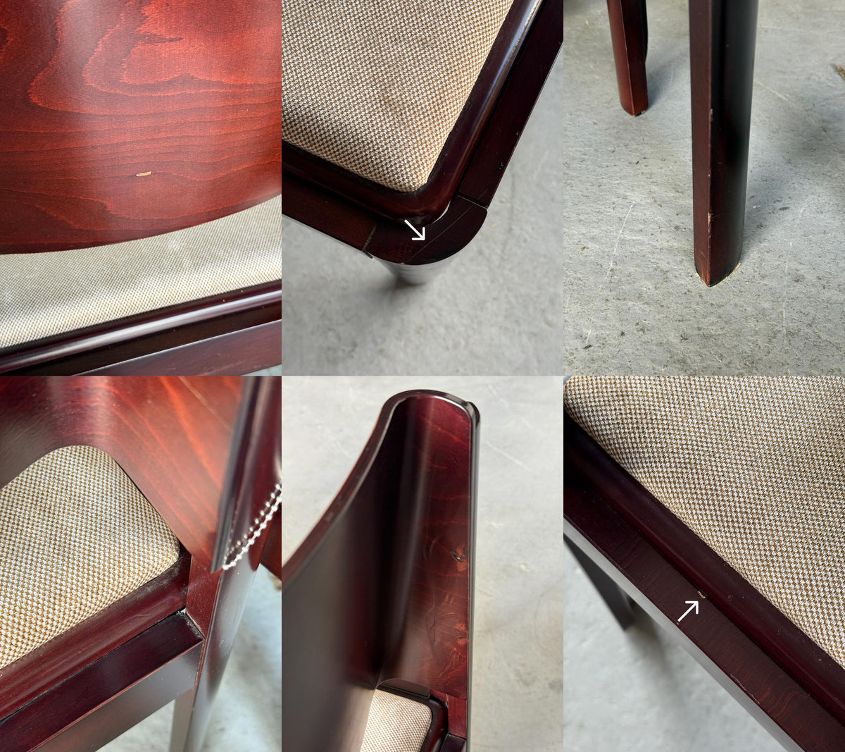 Bentwood Mahogany-Toned Wood Dining Chairs