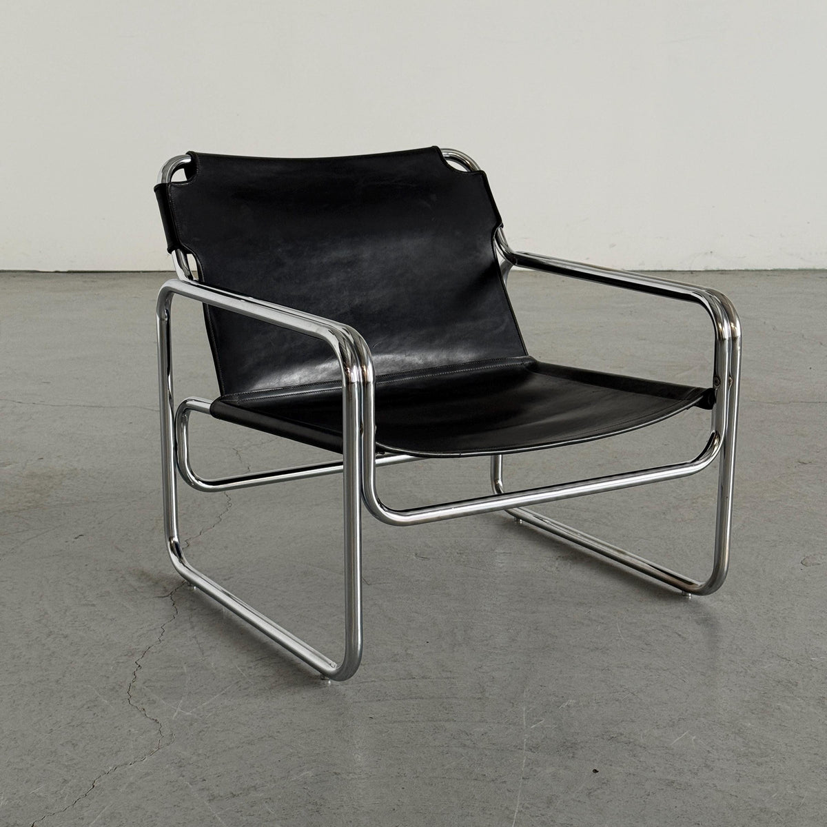 Antonello Mosca Leather Armchair by Produzione Forma