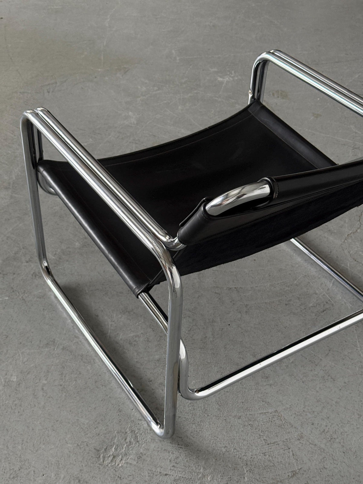 Antonello Mosca Leather Armchair by Produzione Forma