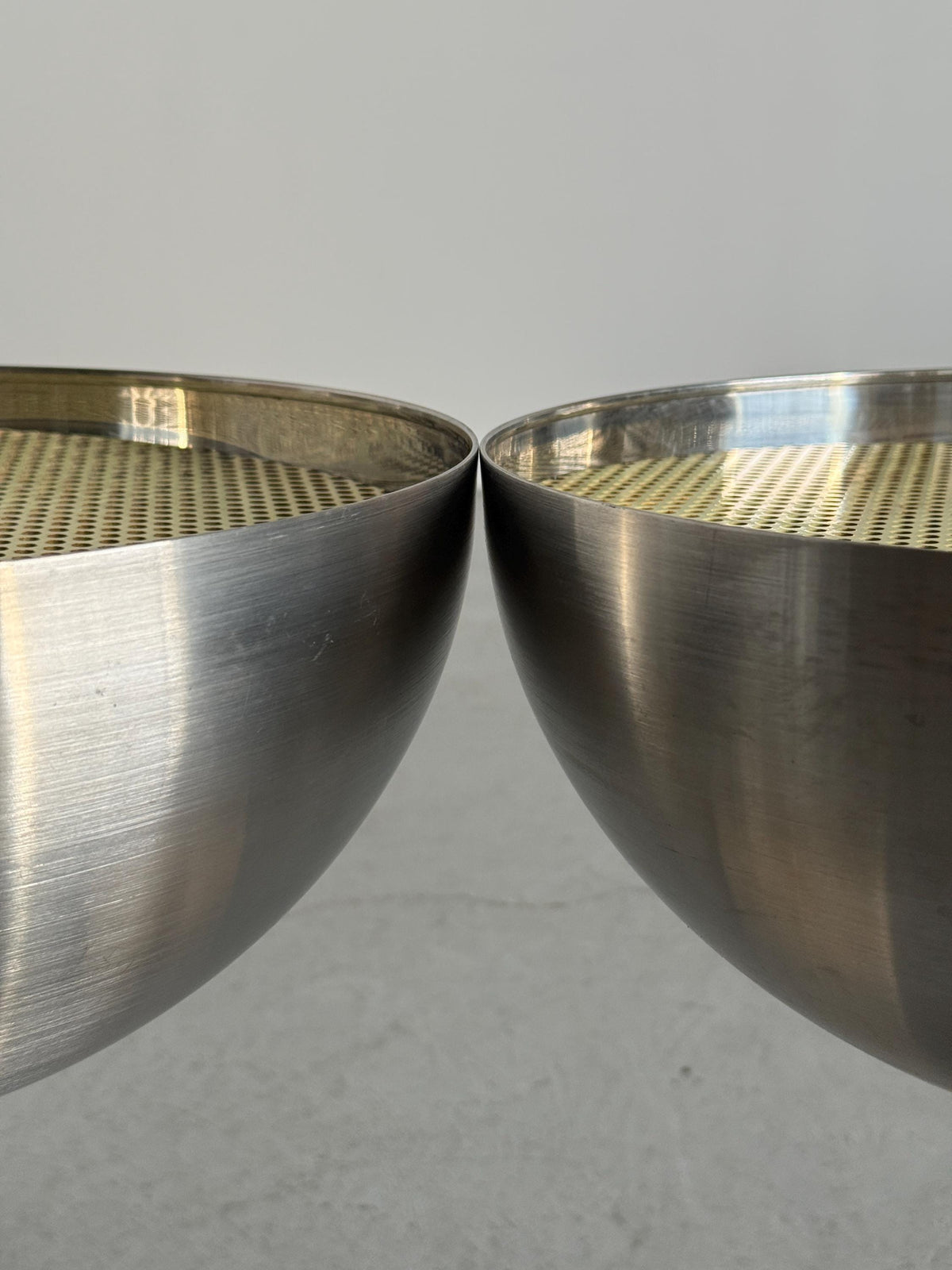 Perforated Metal Dome & Marble Base Lamp