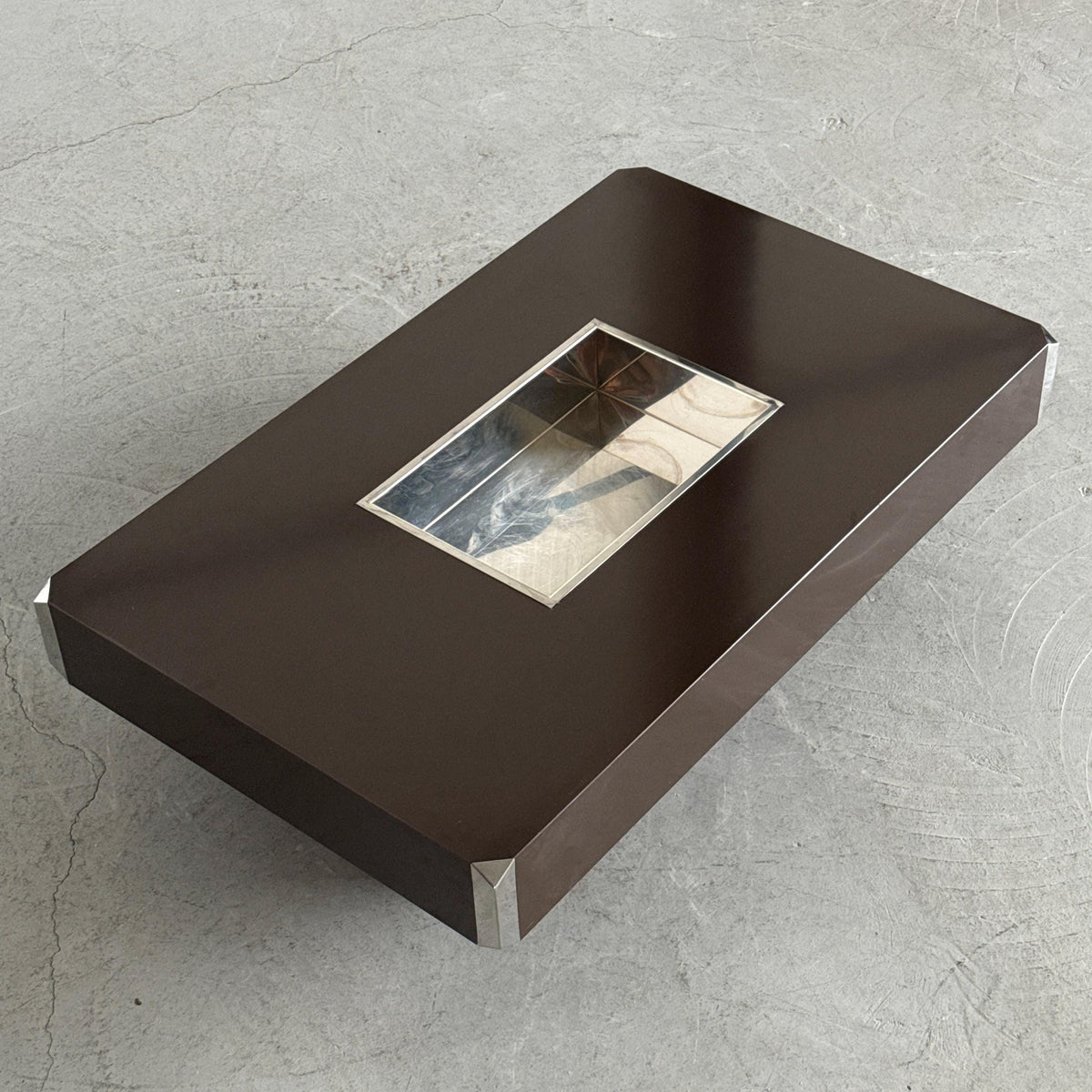 Willy Rizzo Brown Alveo Coffee Table