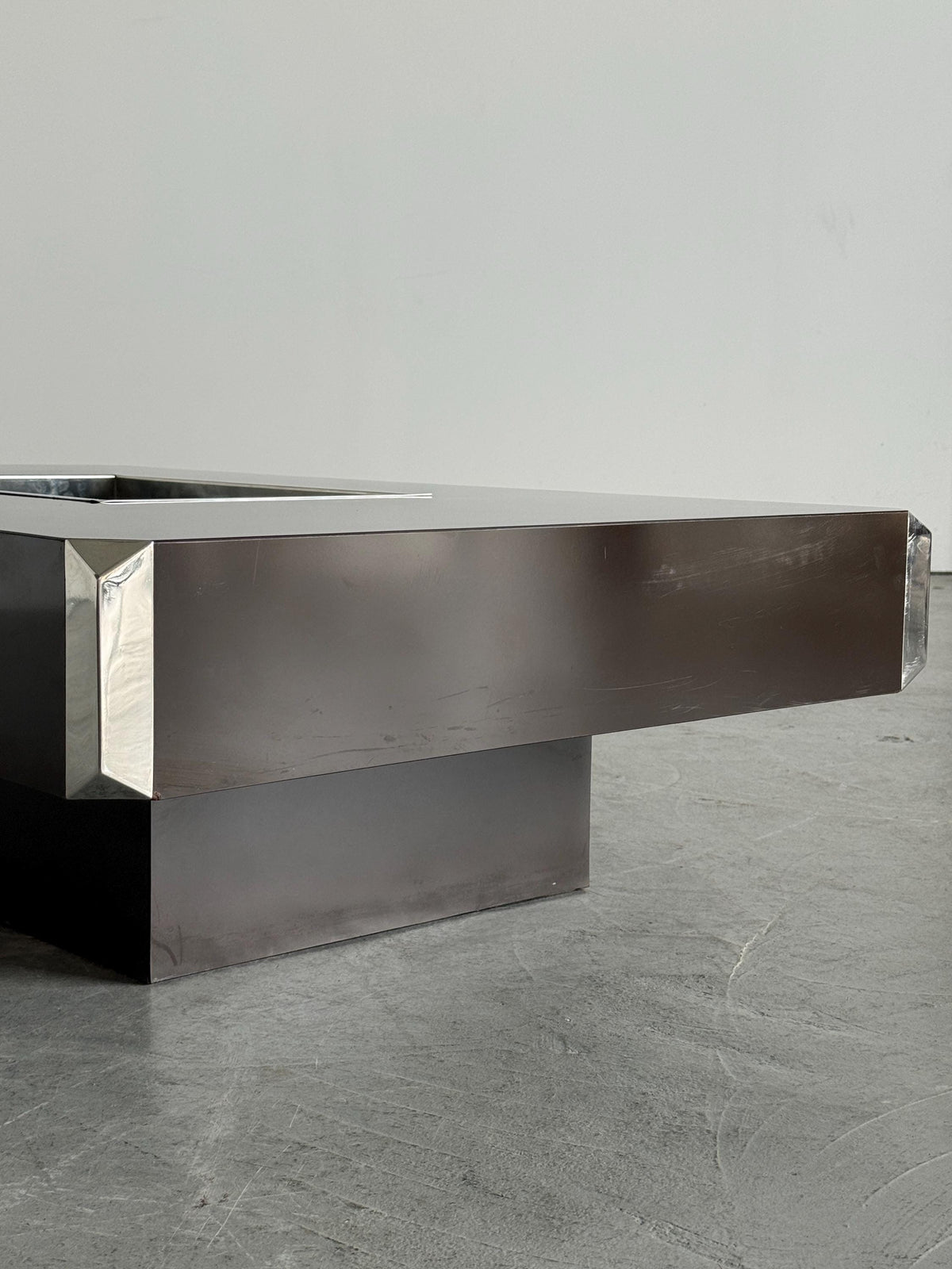 Willy Rizzo Brown Alveo Coffee Table