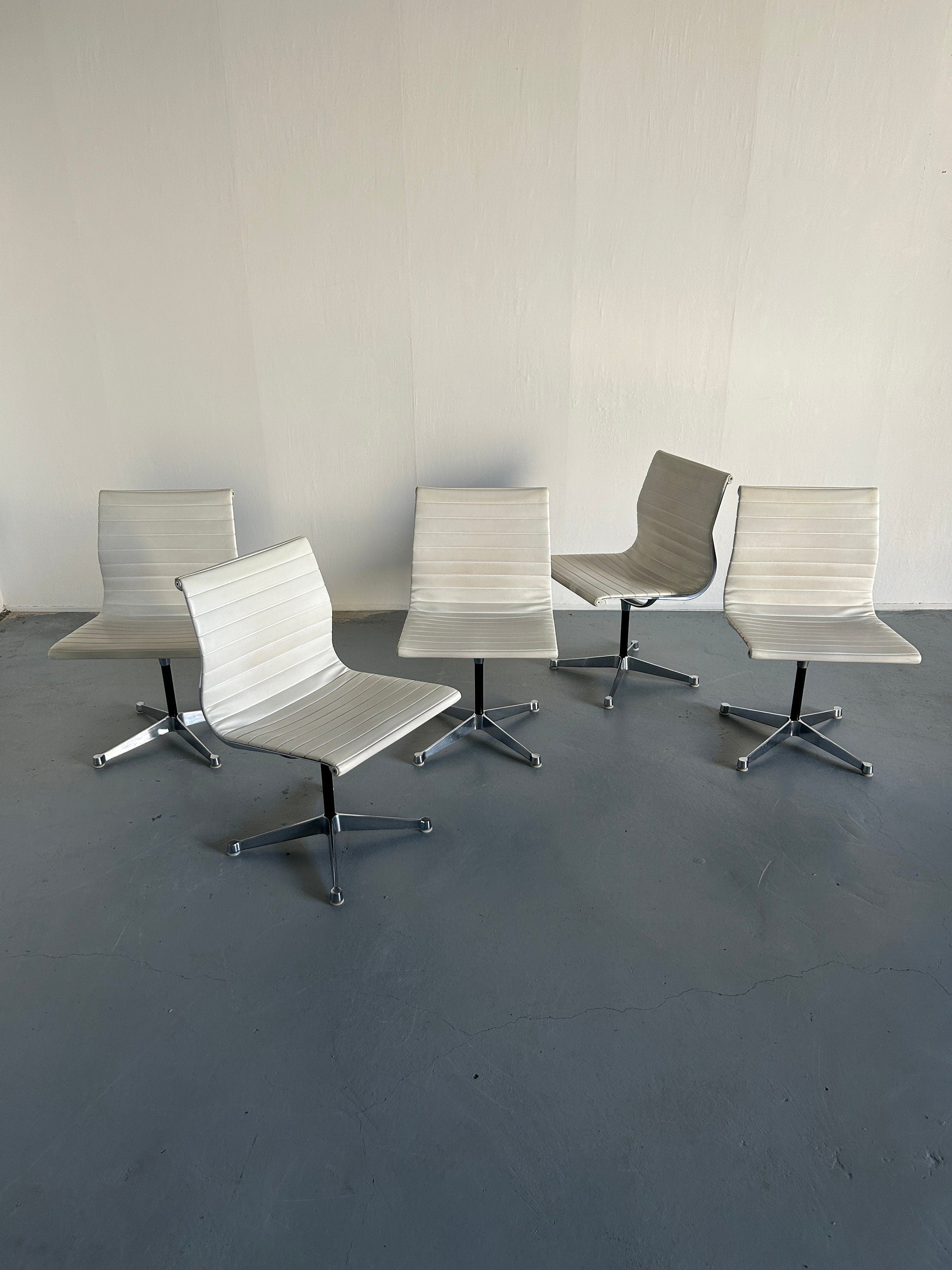EA107 Aluminium Desk Chairs by Charles & Ray Eames for Herman Miller, 1990s
