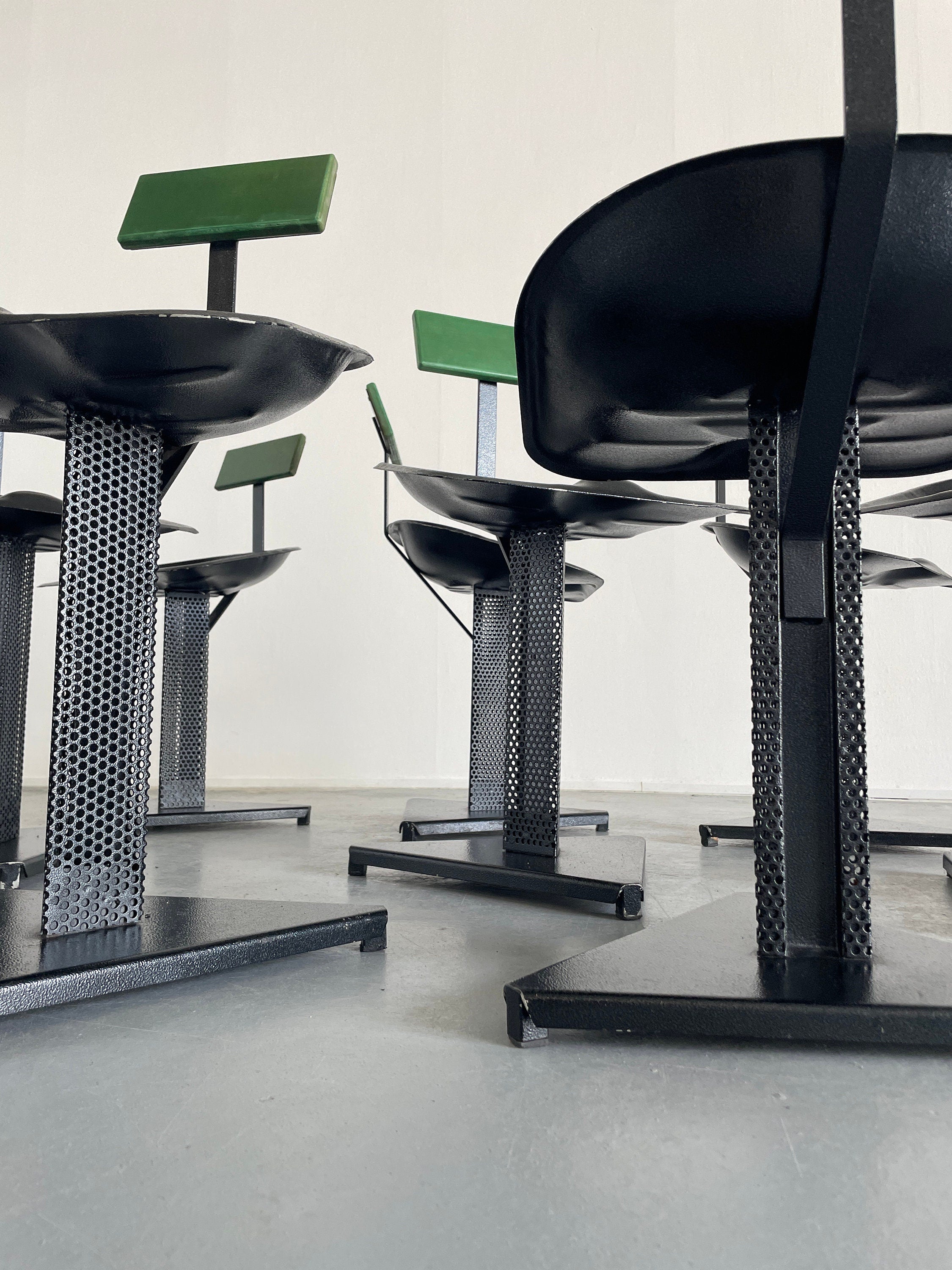 Italian Memphis Accent Chairs, 1980s