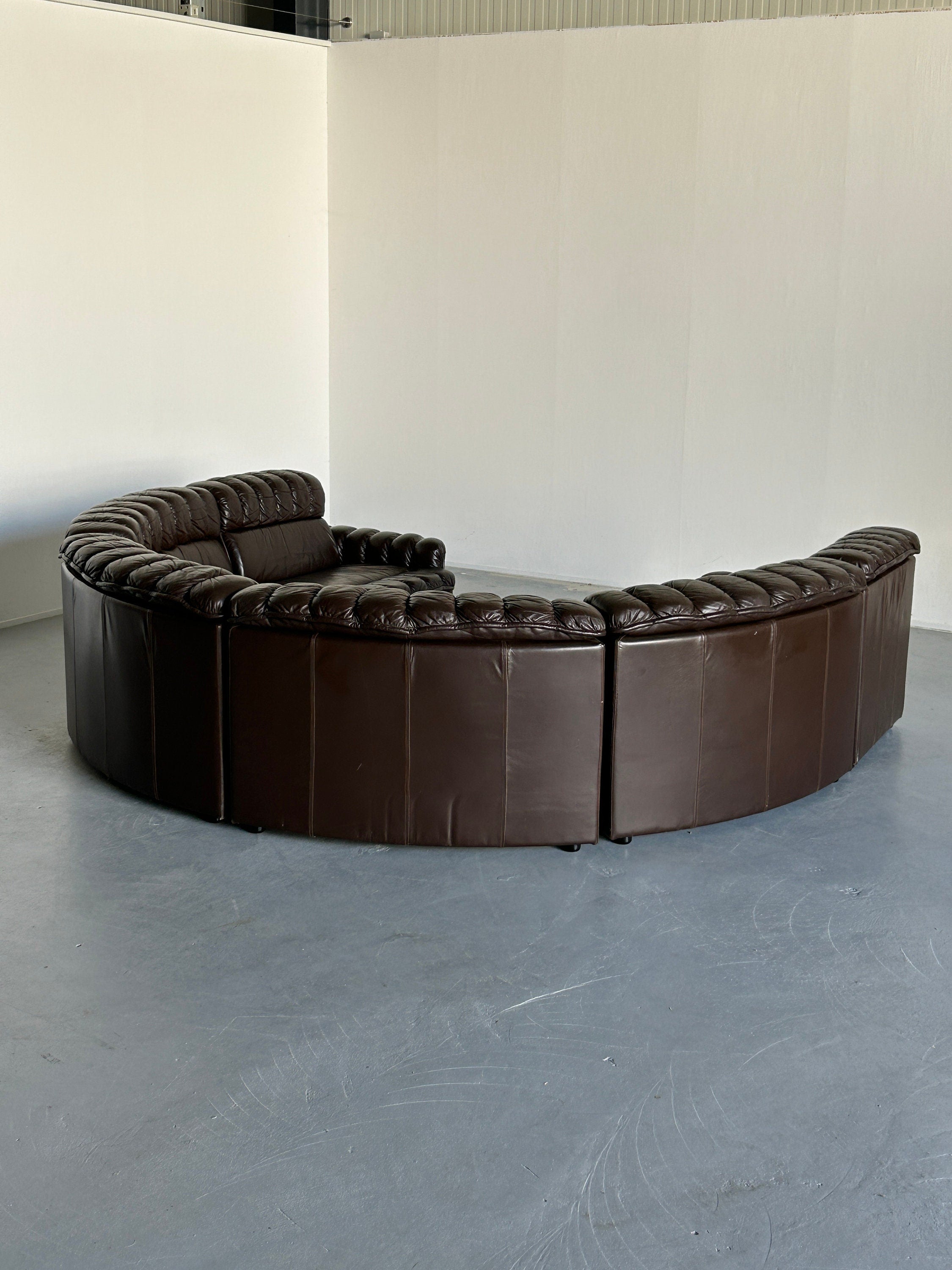 Sectional Snake Sofa in the style of De Sede DS-600 Non-Stop, 1970s