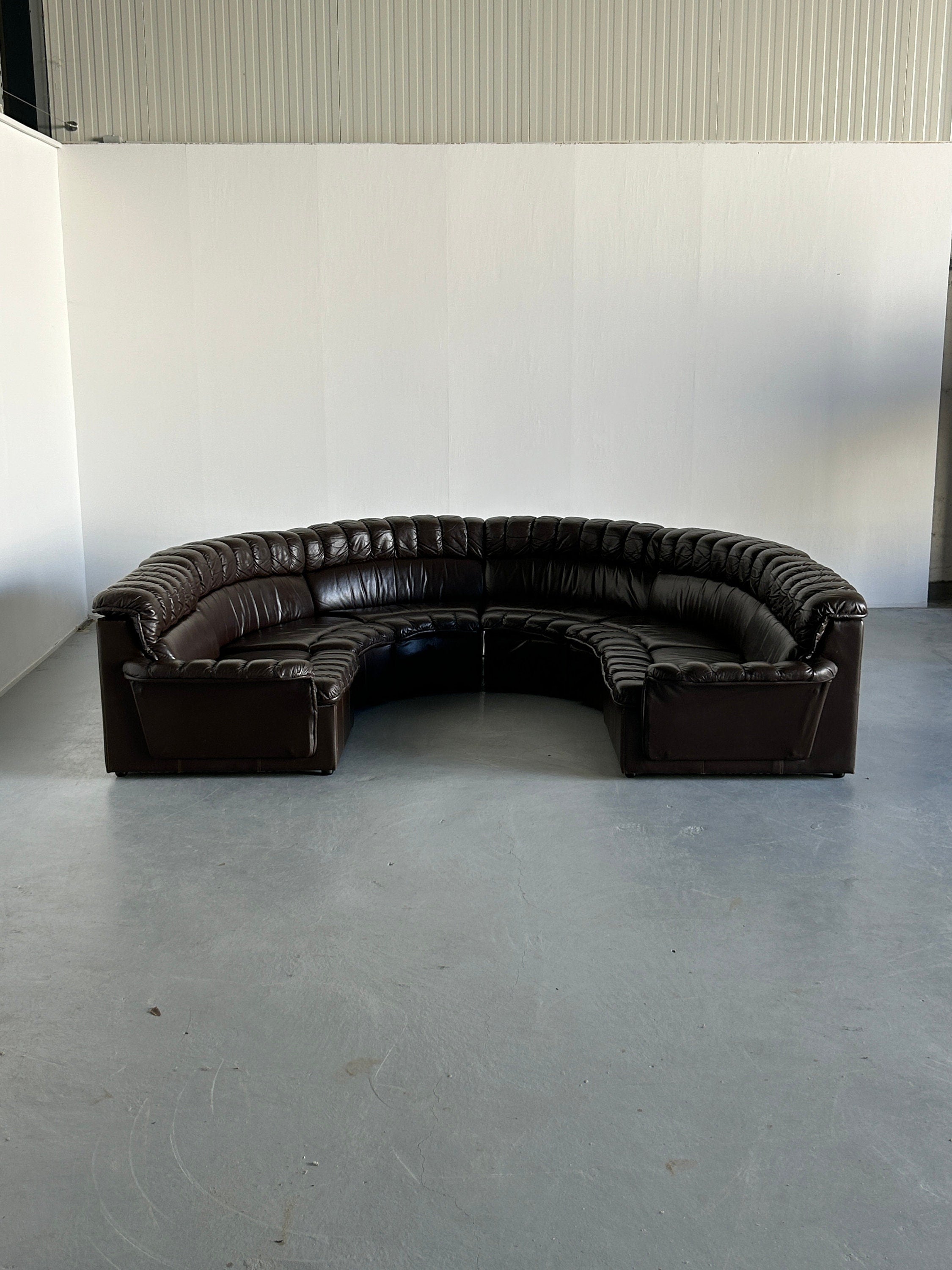 Sectional Snake Sofa in the style of De Sede DS-600 Non-Stop, 1970s