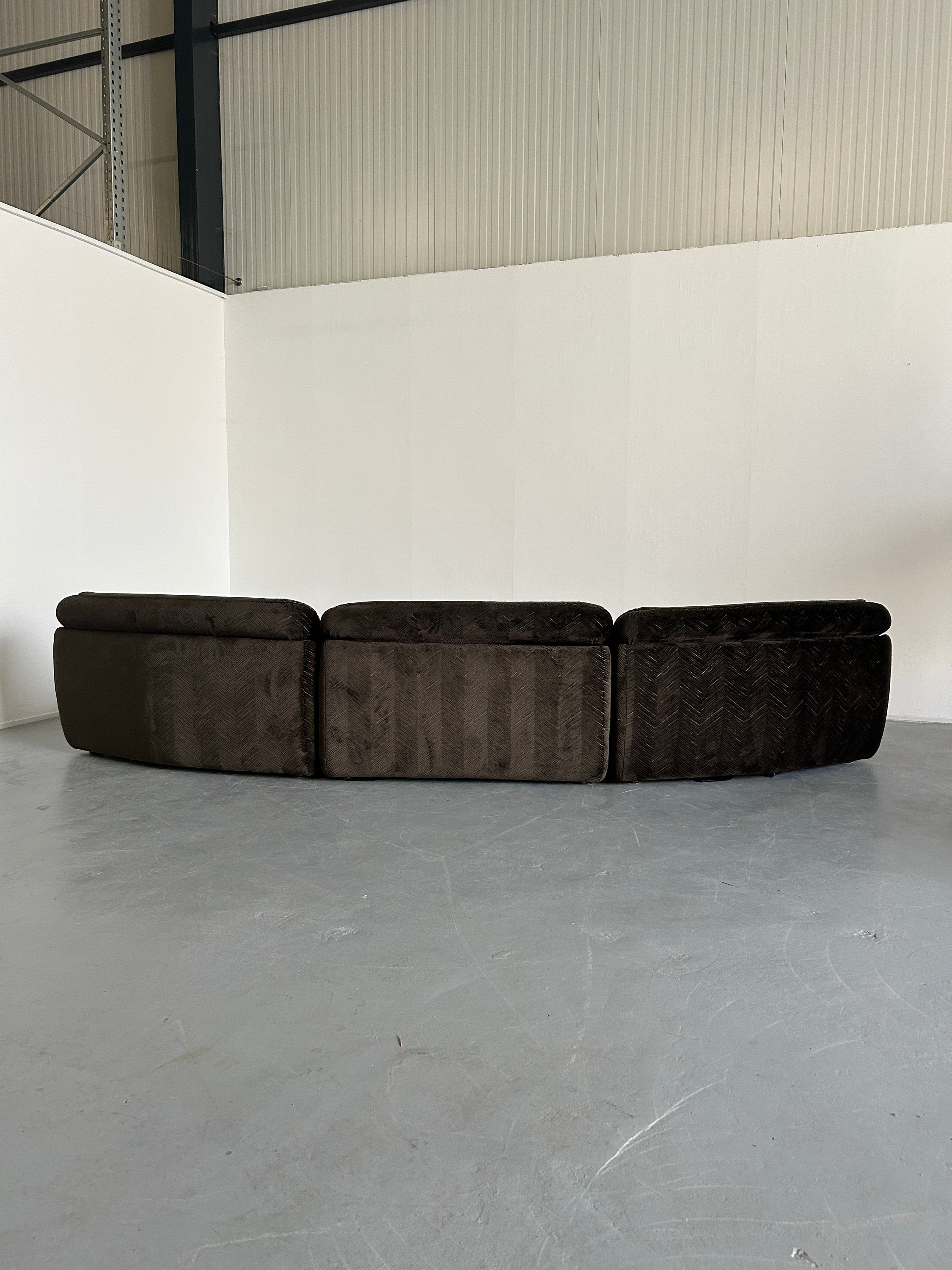 Curved Modular Sofa in Style of Vladimir Kagan, Wittmann, 1970s
