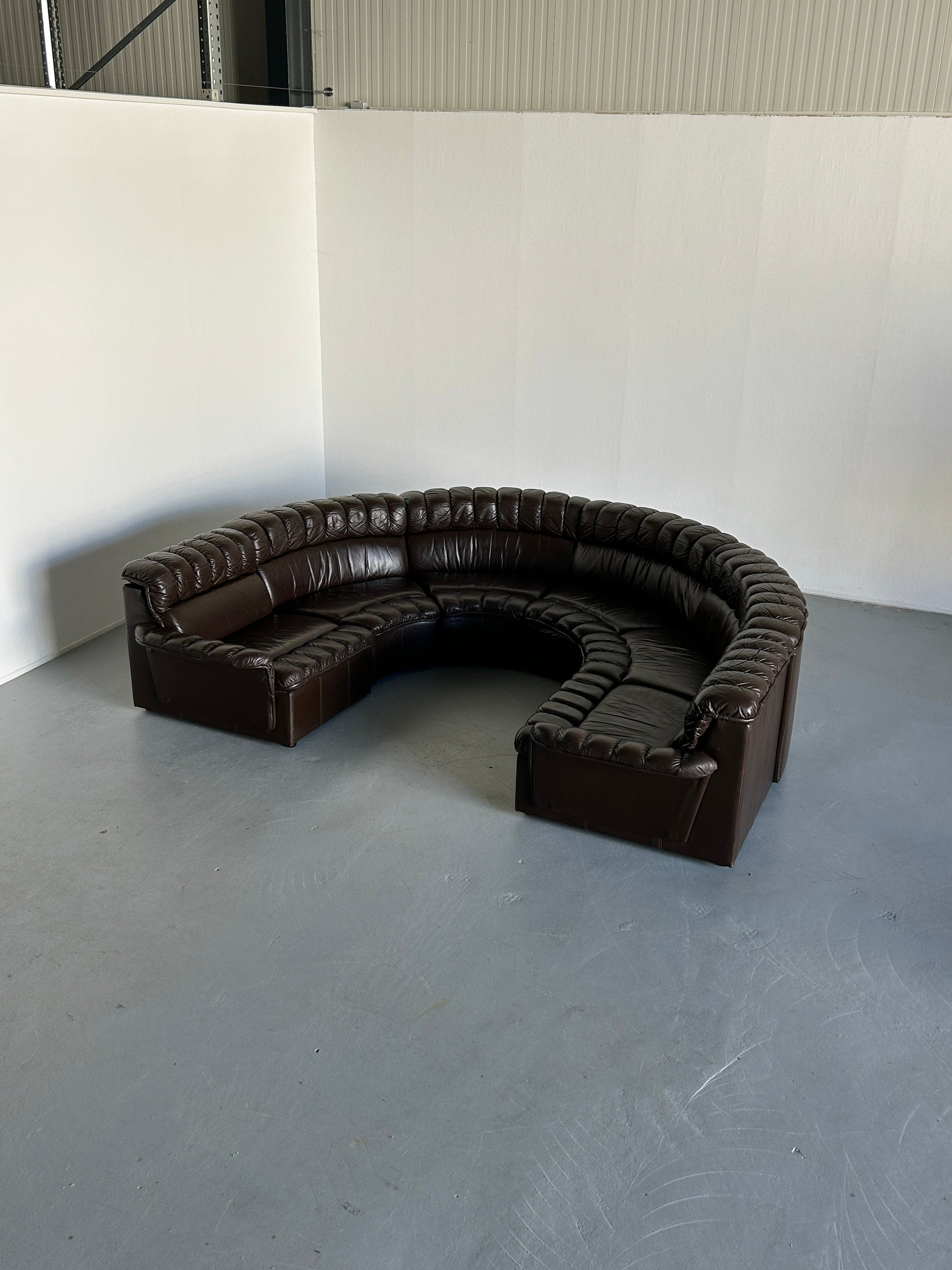 Sectional Snake Sofa in the style of De Sede DS-600 Non-Stop, 1970s