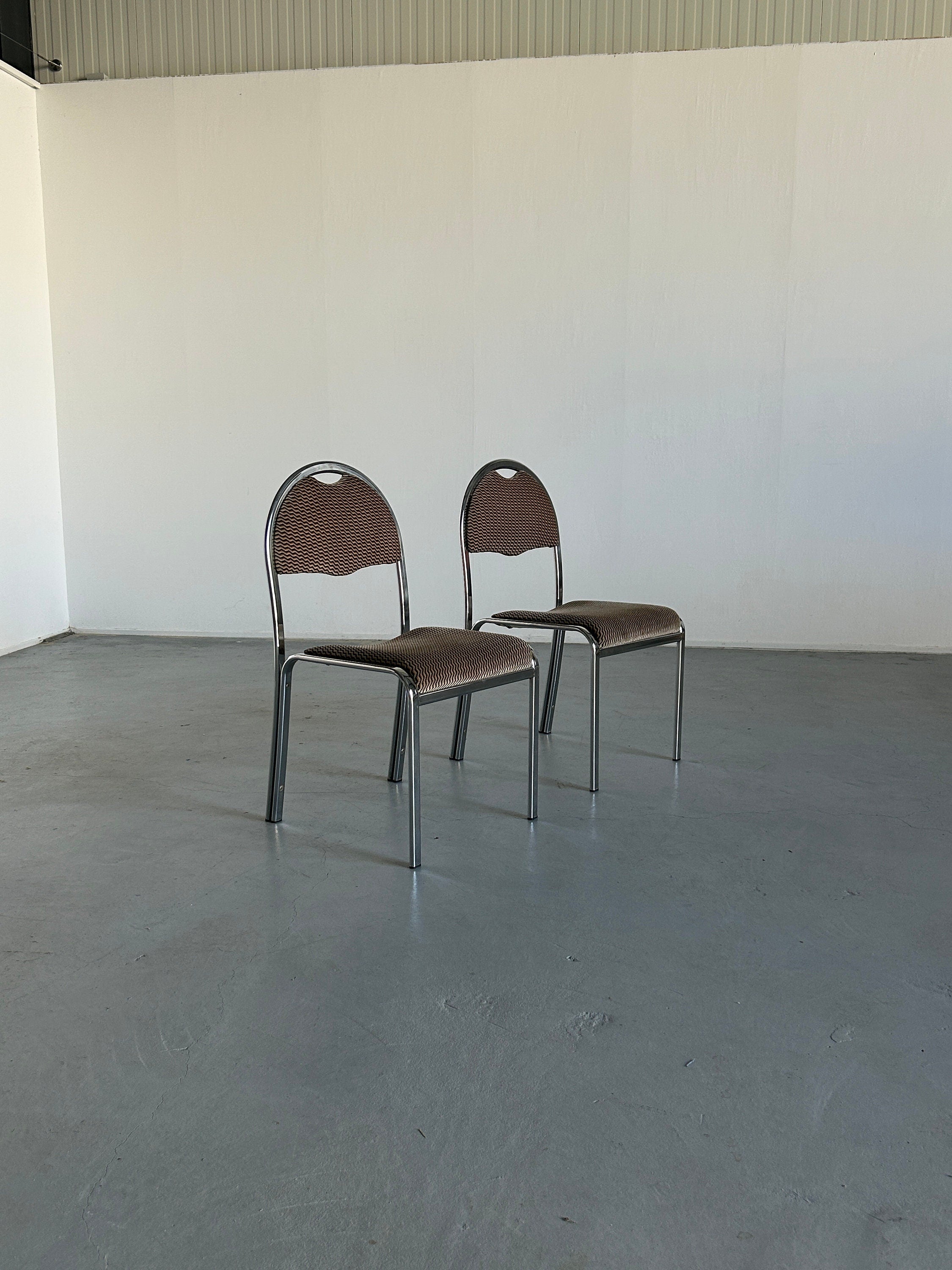 European Cafe Chairs In Style of Saporiti, 1970s