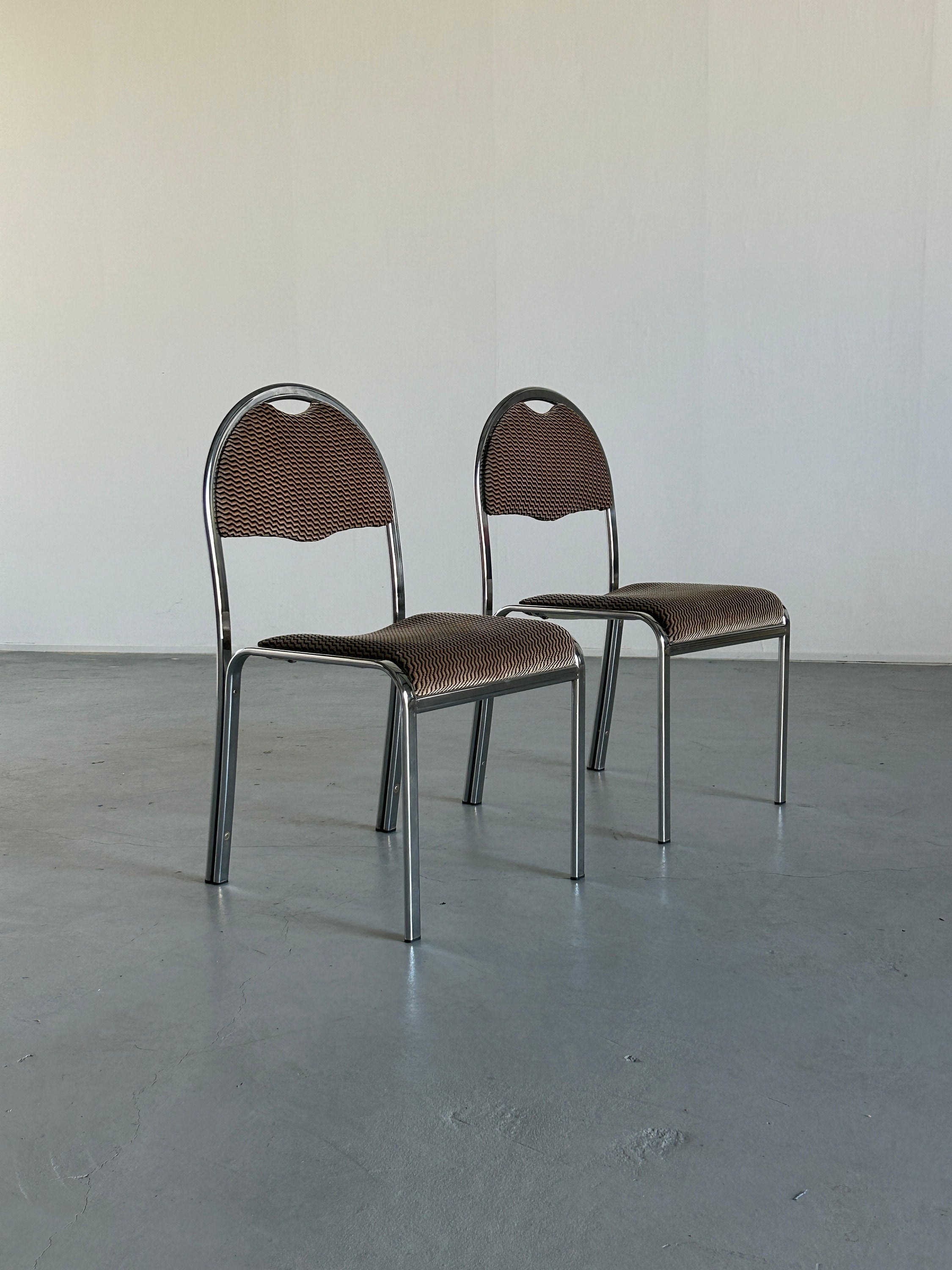 European Cafe Chairs In Style of Saporiti, 1970s