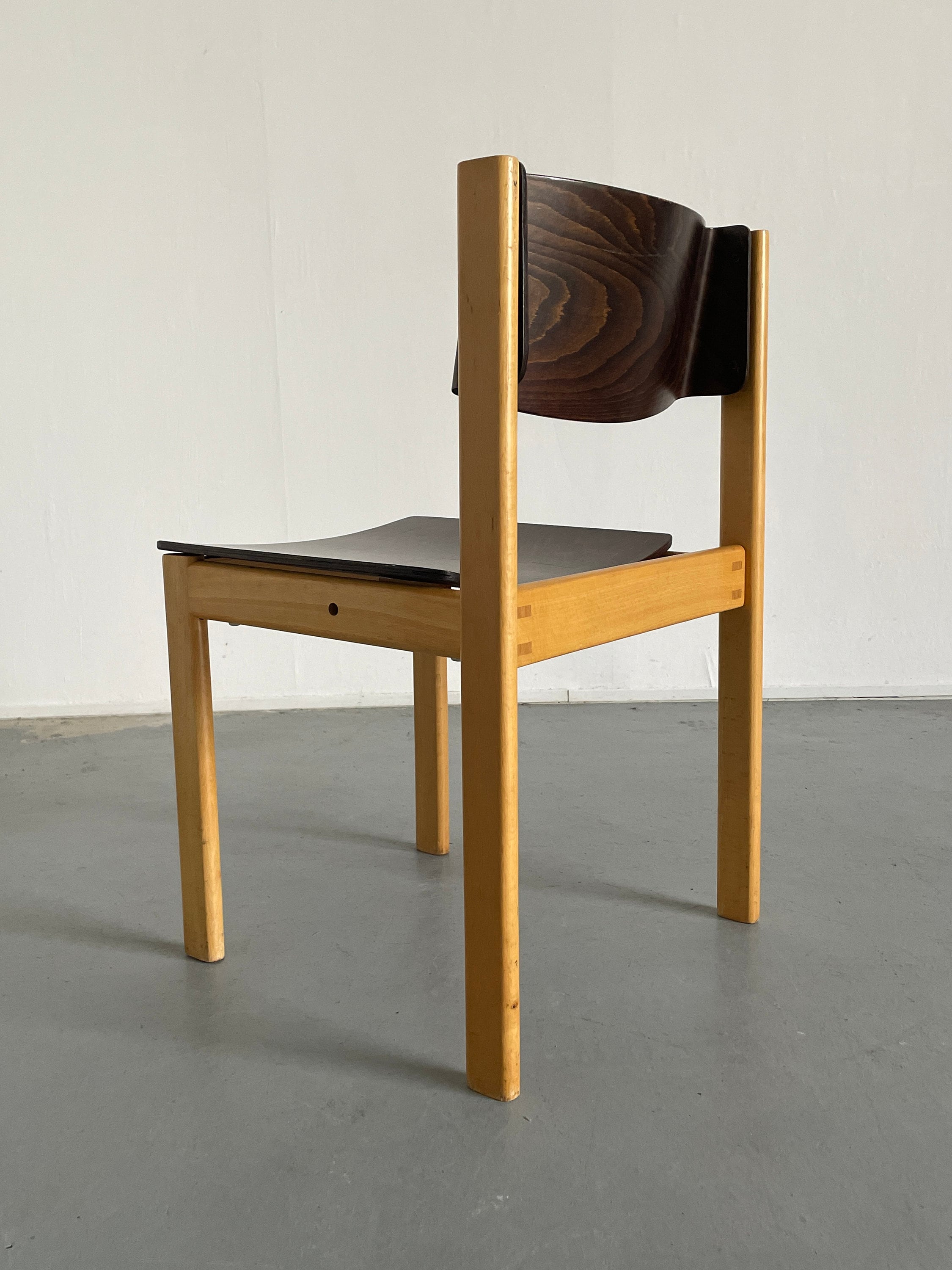 Mid-Century Bentwood Stackable Chairs in the Style of Roland Rainer, 1970s