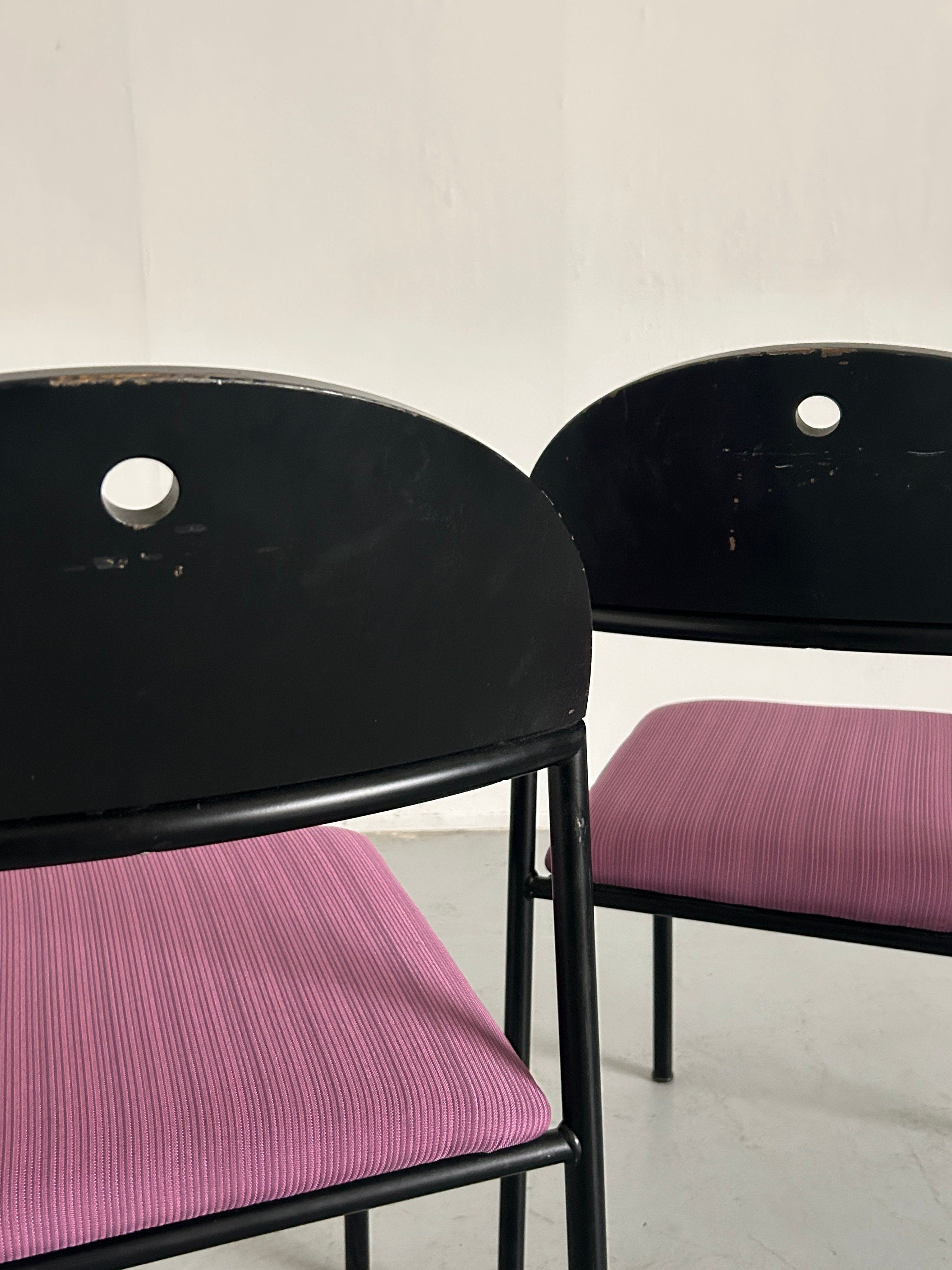 Postmodern 'Thesis' Visitor Chairs by Wiesner Hager, 1990s