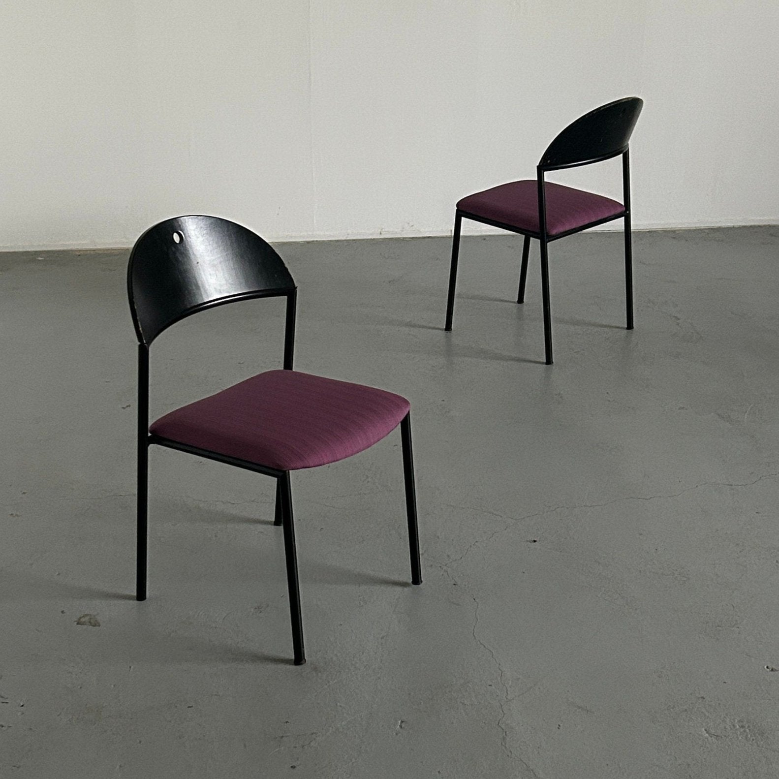 Postmodern 'Thesis' Visitor Chairs by Wiesner Hager, 1990s