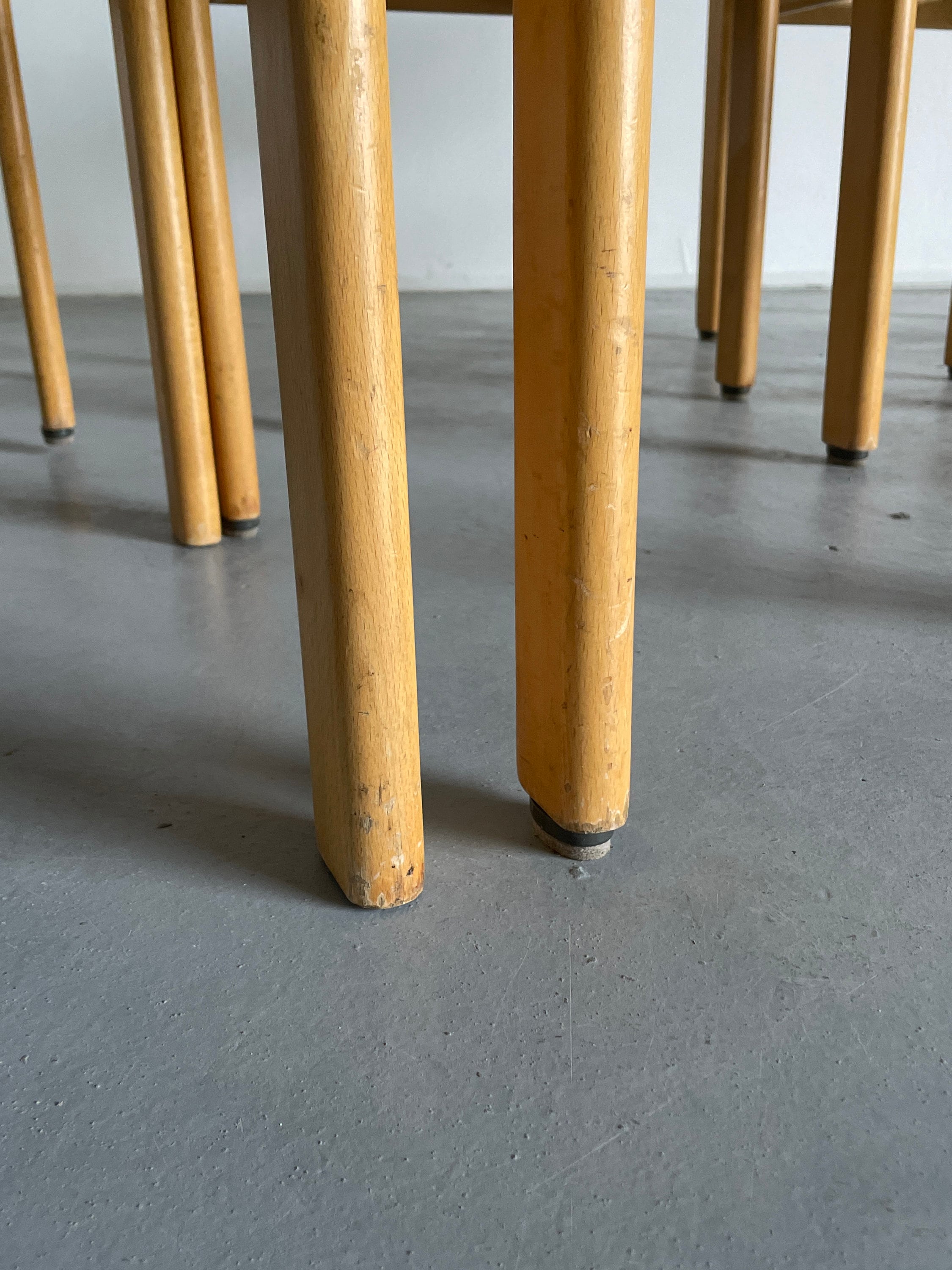 Mid-Century Bentwood Stackable Chairs in the Style of Roland Rainer, 1970s