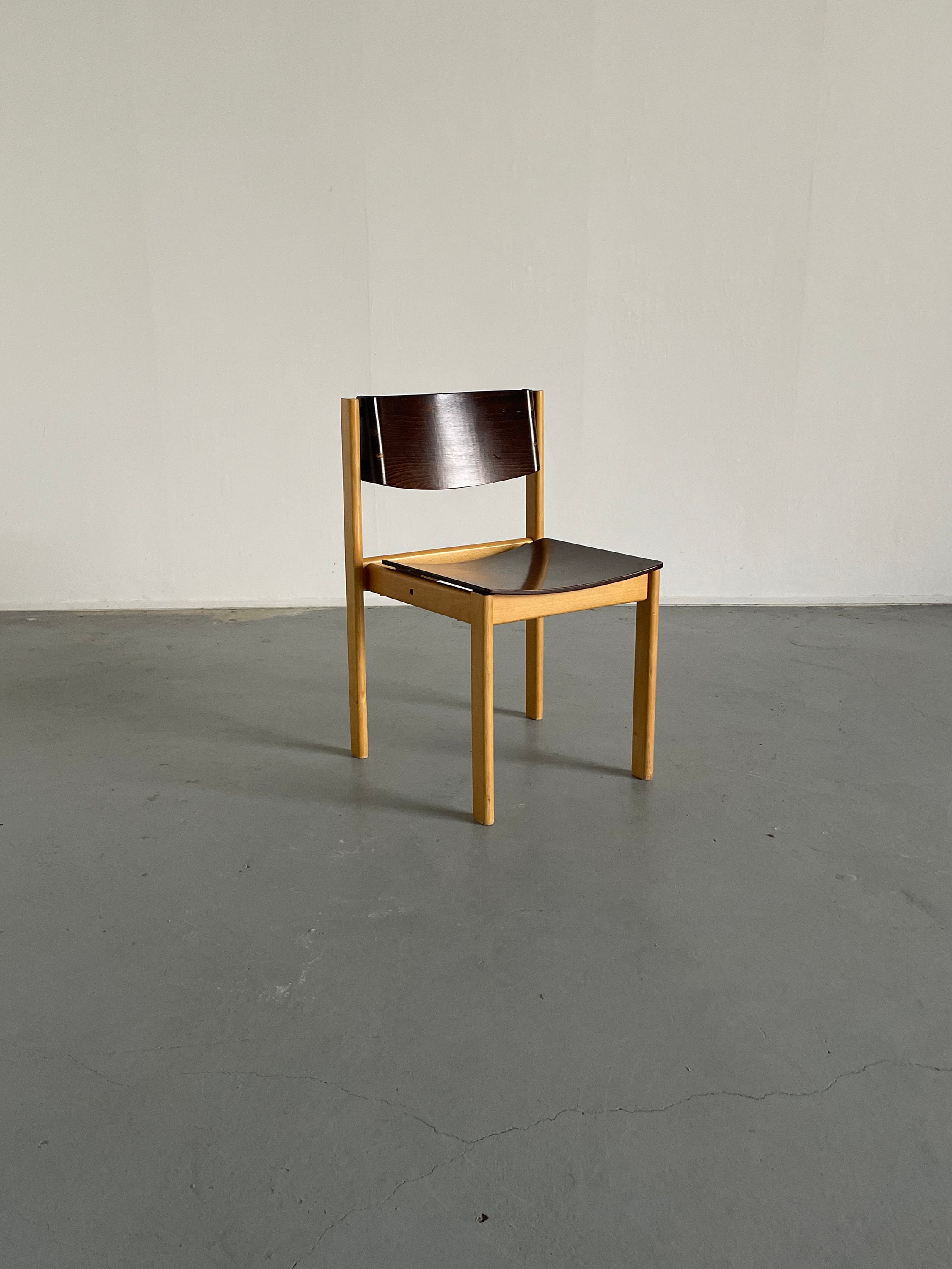 Mid-Century Bentwood Stackable Chairs in the Style of Roland Rainer, 1970s